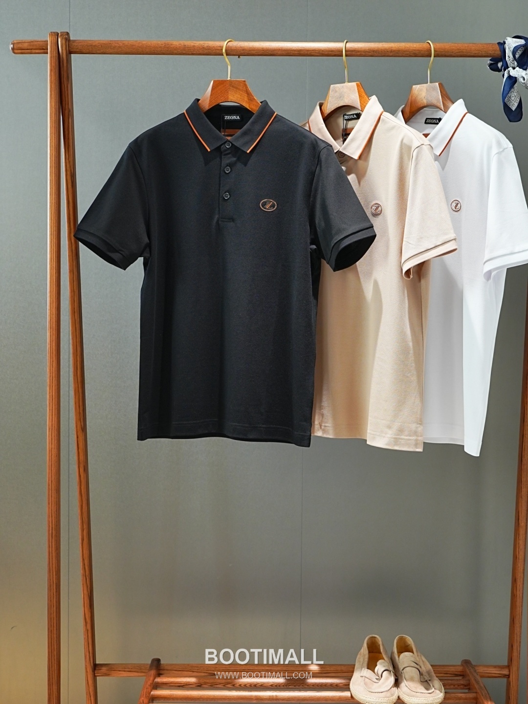 Zegna 2026 SS Silk Cotton Polo Shirt with Spread Collar 제냐 2026 SS 실크 코튼 폴로 셔츠 스프레드 칼라 7