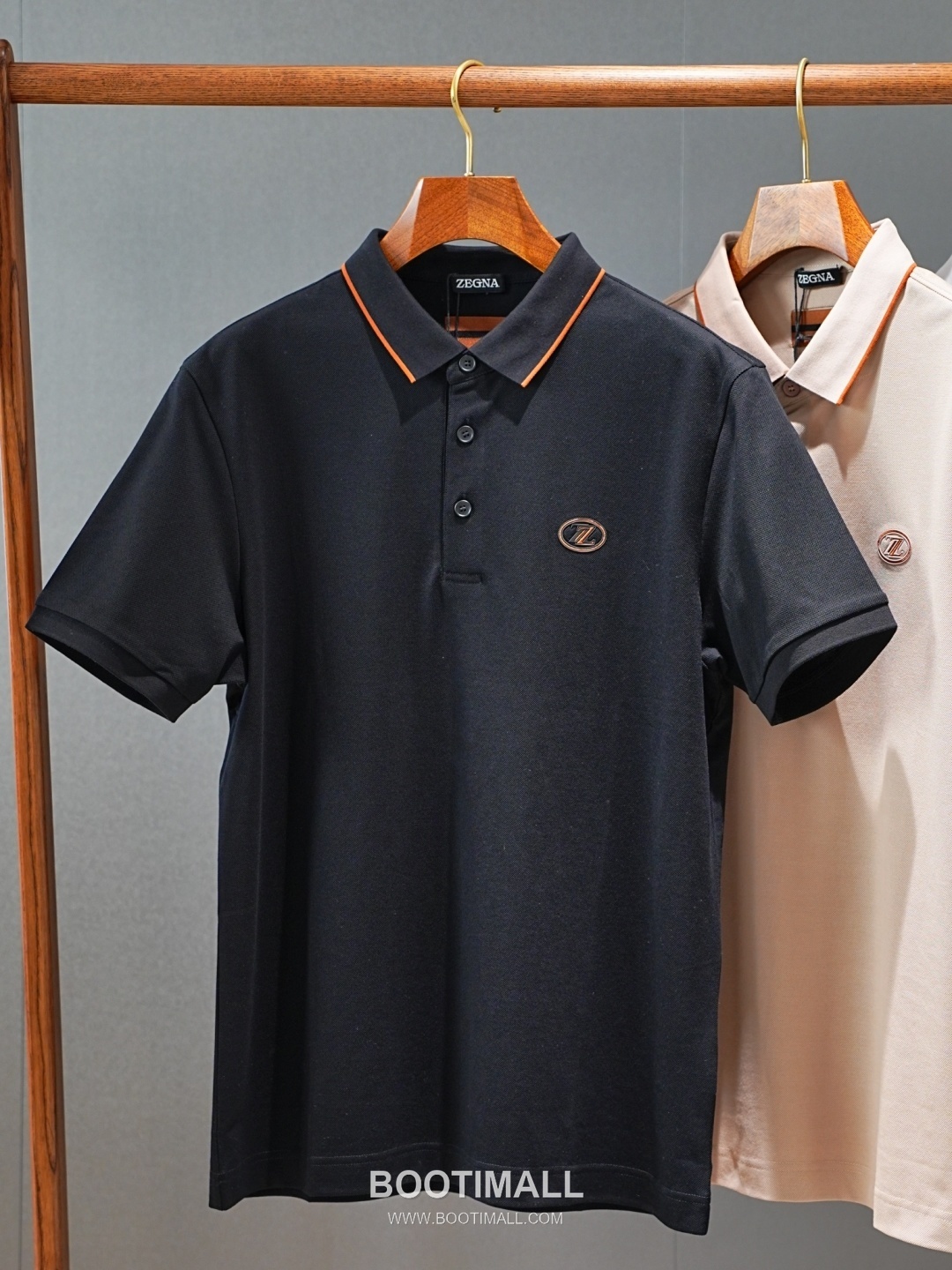 Zegna 2026 SS Silk Cotton Polo Shirt with Spread Collar 제냐 2026 SS 실크 코튼 폴로 셔츠 스프레드 칼라 8