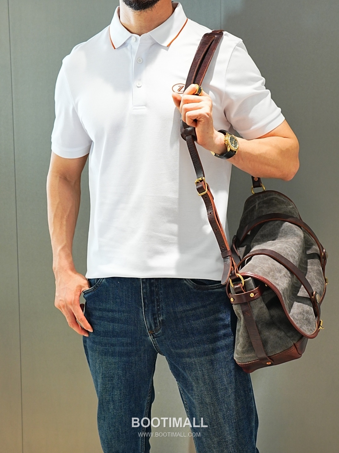 Zegna 2026 SS Silk Cotton Polo Shirt with Spread Collar 제냐 2026 SS 실크 코튼 폴로 셔츠 스프레드 칼라 2