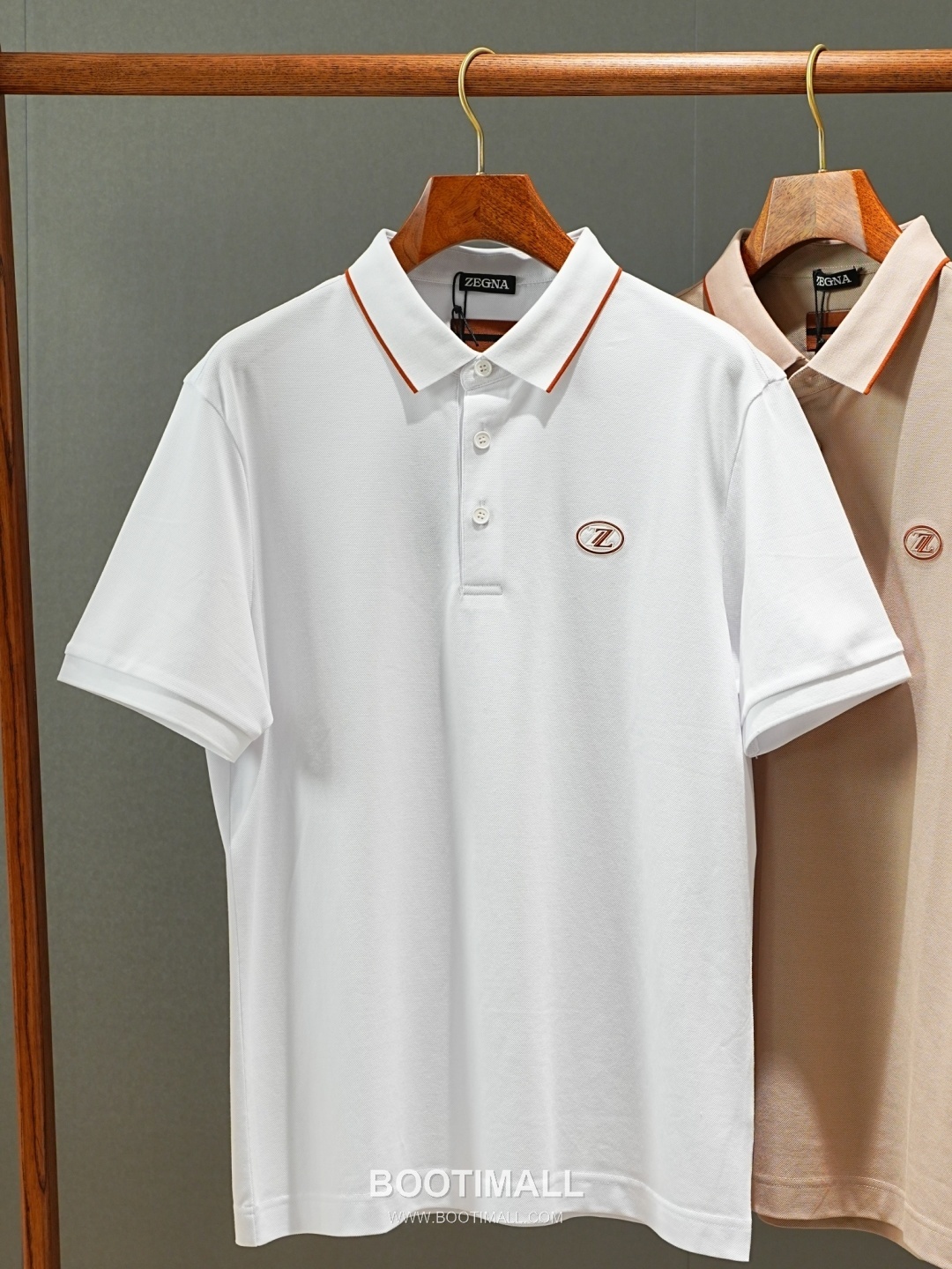 Zegna 2026 SS Silk Cotton Polo Shirt with Spread Collar 제냐 2026 SS 실크 코튼 폴로 셔츠 스프레드 칼라 8