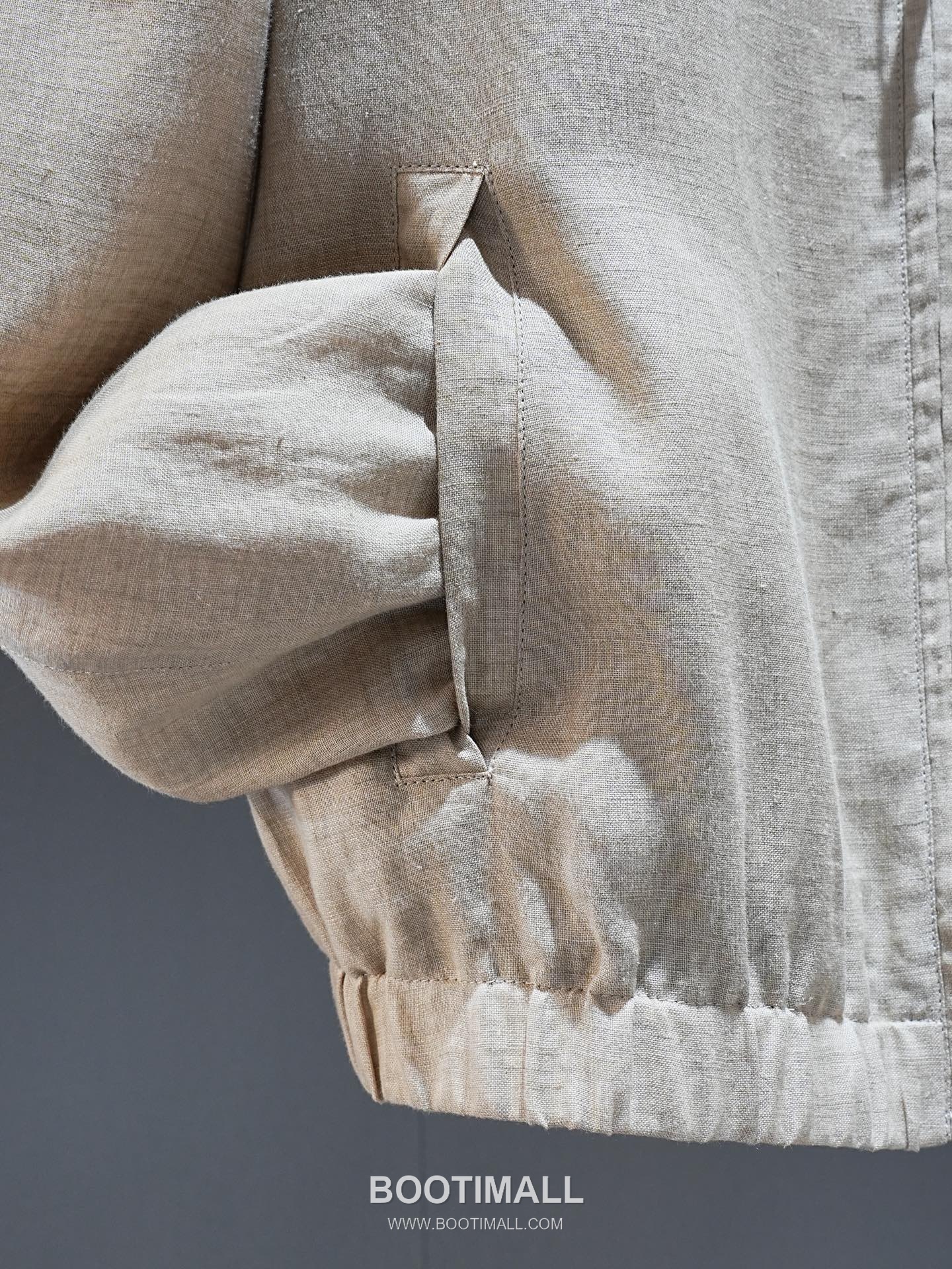 Loro Piana 2026 SS Linen Zip-Up Jacket with Stand Collar 로로피아나 2026 SS 린넨 집업 재킷 스탠드 칼라 15