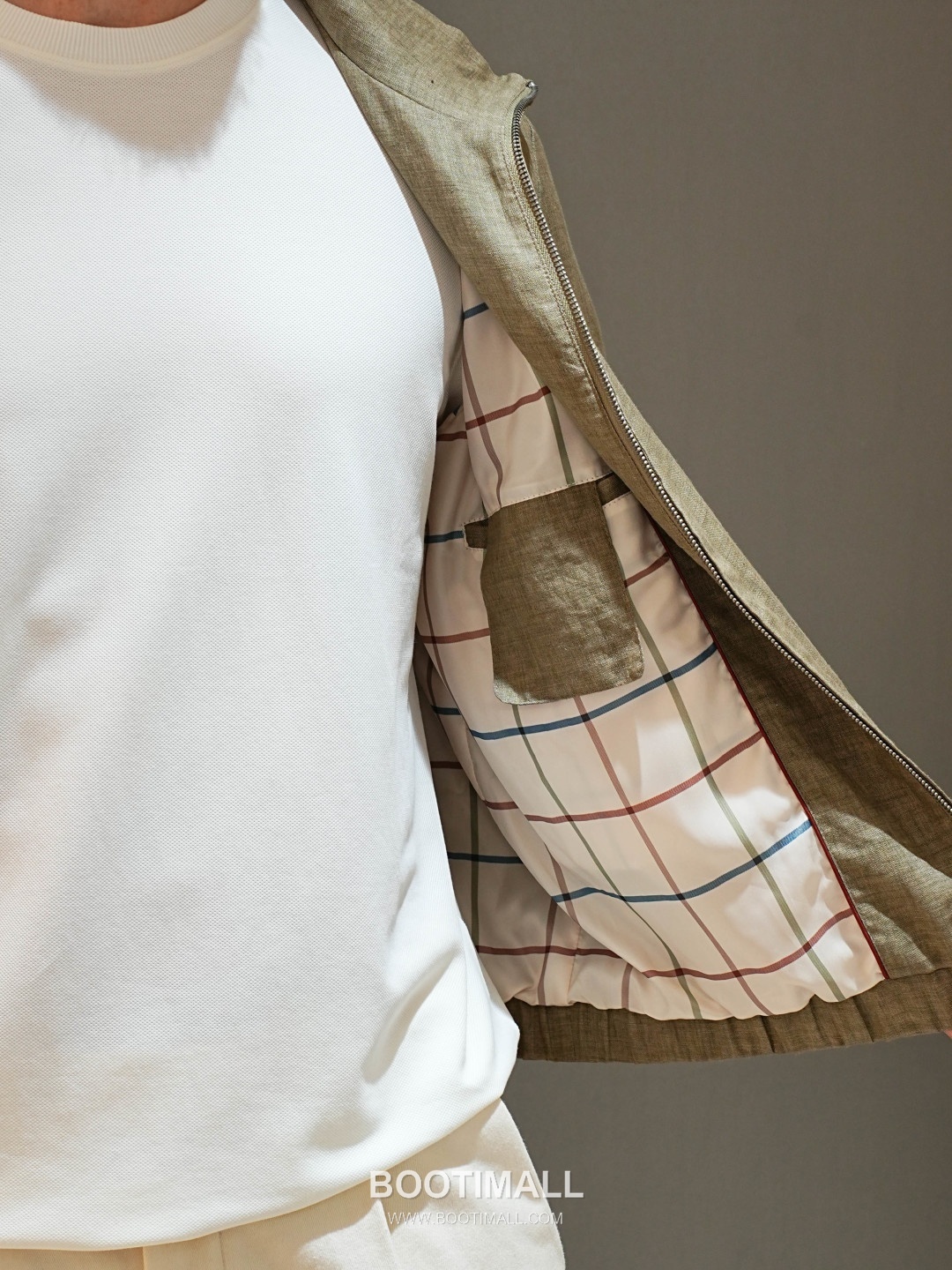 Loro Piana 2026 SS Linen Zip-Up Jacket with Stand Collar 로로피아나 2026 SS 린넨 집업 재킷 스탠드 칼라 2