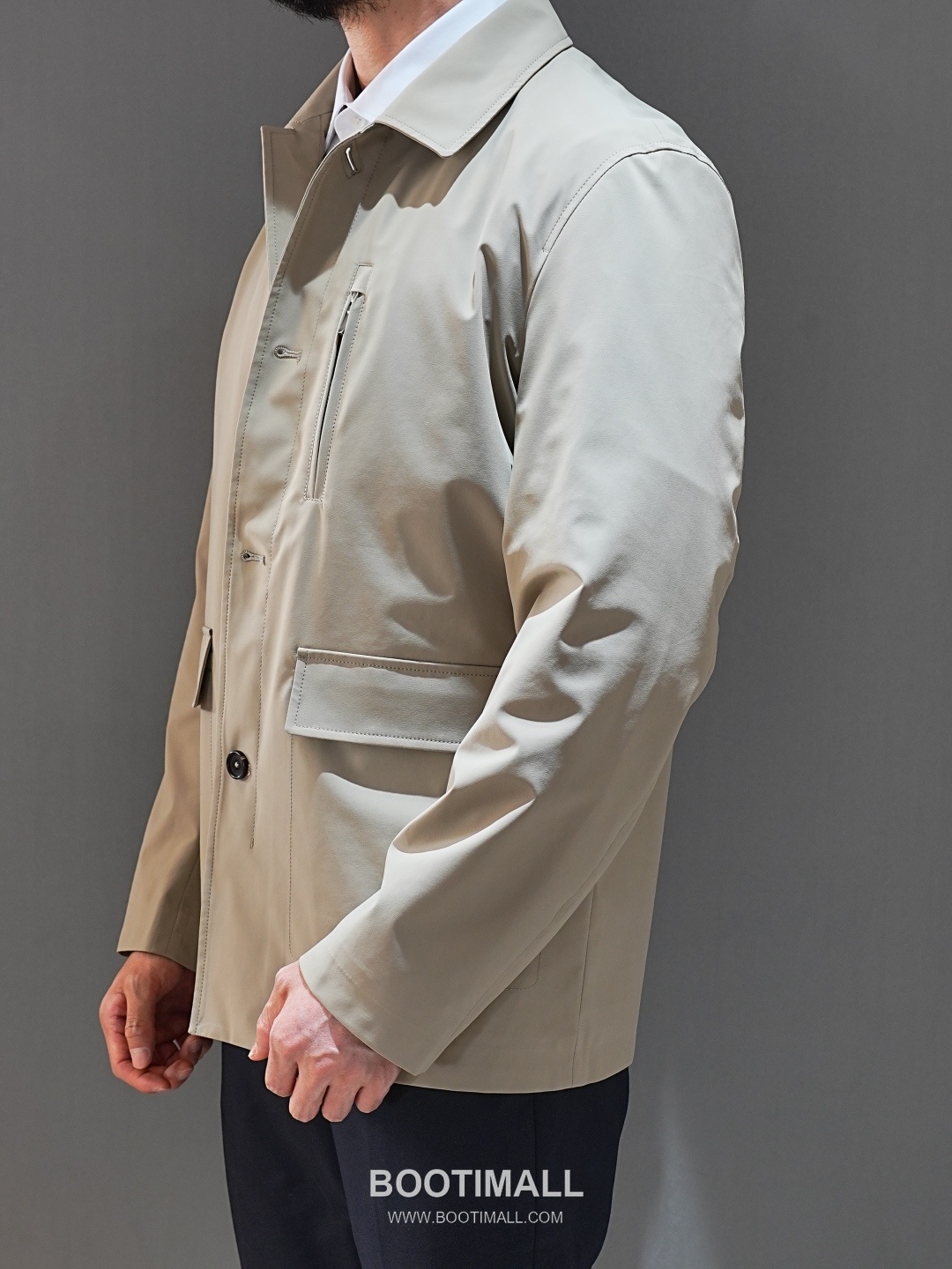 Loro Piana 2026 SS Nylon Spandex Jacket with Spread Collar 로로피아나 2026 SS 나일론 스판덱스 재킷 스프레드 칼라 1