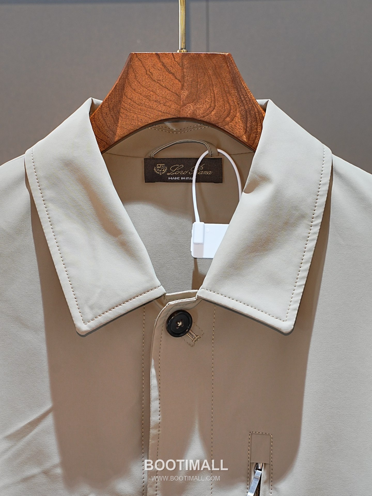 Loro Piana 2026 SS Nylon Spandex Jacket with Spread Collar 로로피아나 2026 SS 나일론 스판덱스 재킷 스프레드 칼라 8