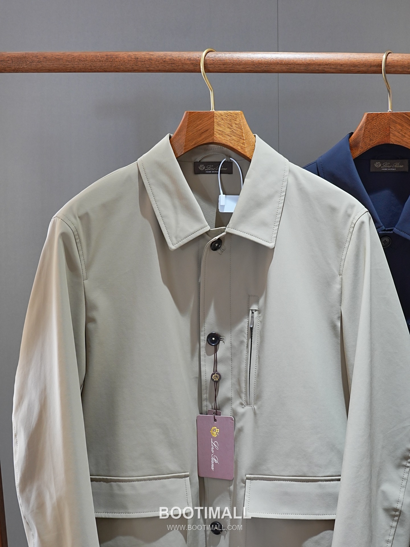 Loro Piana 2026 SS Nylon Spandex Jacket with Spread Collar 로로피아나 2026 SS 나일론 스판덱스 재킷 스프레드 칼라 9