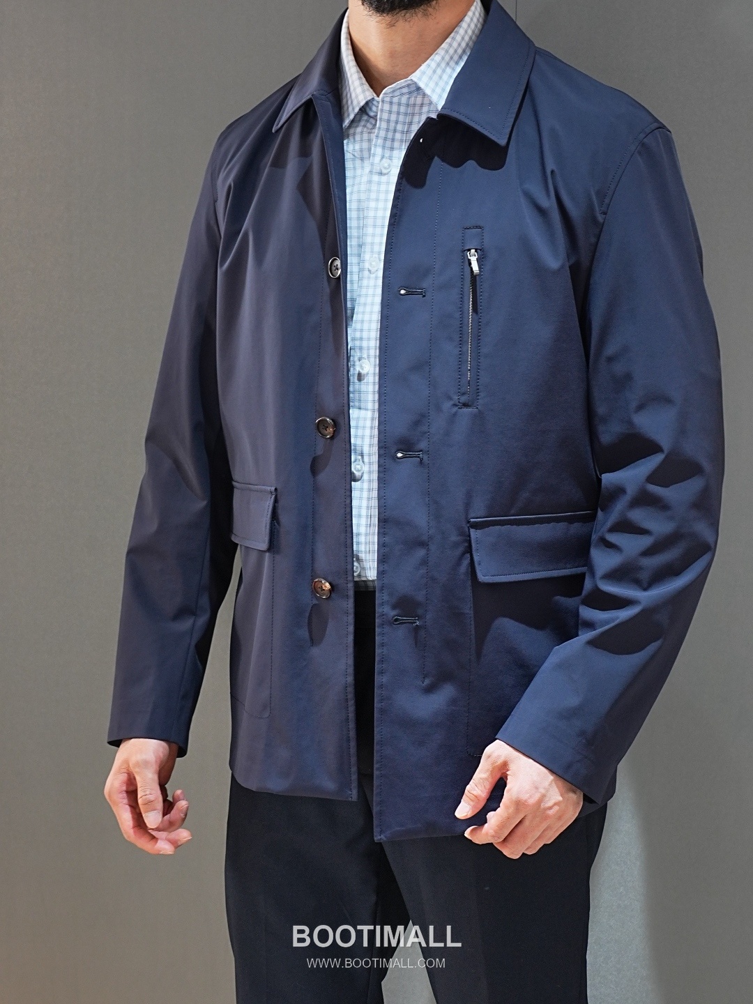 Loro Piana 2026 SS Nylon Spandex Jacket with Spread Collar 로로피아나 2026 SS 나일론 스판덱스 재킷 스프레드 칼라 1