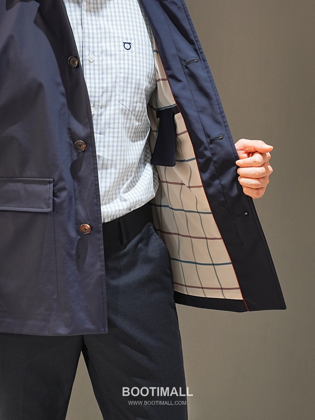 Loro Piana 2026 SS Nylon Spandex Jacket with Spread Collar 로로피아나 2026 SS 나일론 스판덱스 재킷 스프레드 칼라 3