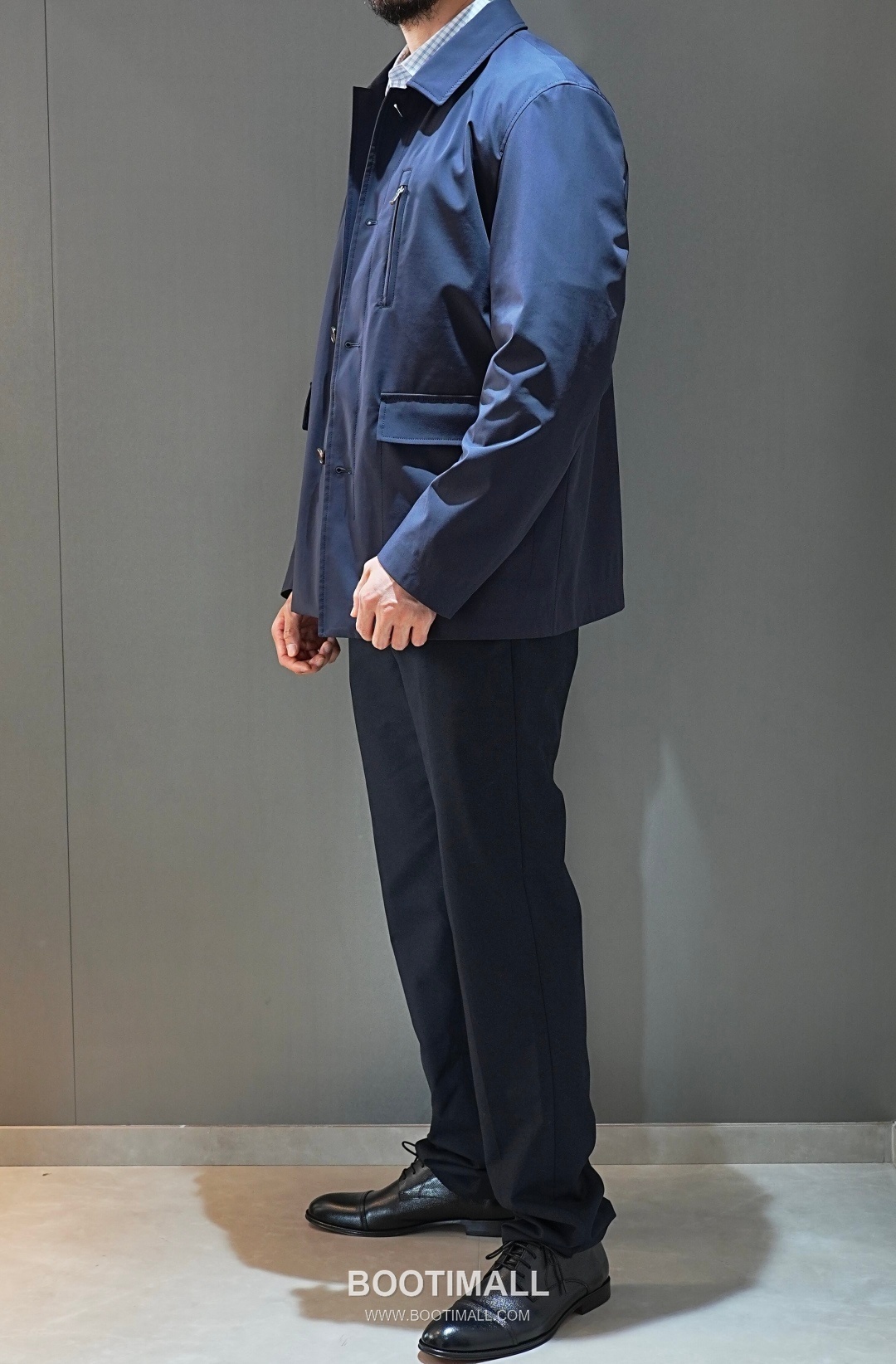 Loro Piana 2026 SS Nylon Spandex Jacket with Spread Collar 로로피아나 2026 SS 나일론 스판덱스 재킷 스프레드 칼라 8