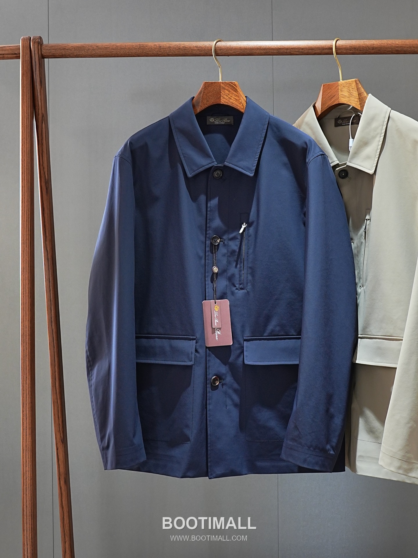 Loro Piana 2026 SS Nylon Spandex Jacket with Spread Collar 로로피아나 2026 SS 나일론 스판덱스 재킷 스프레드 칼라 9