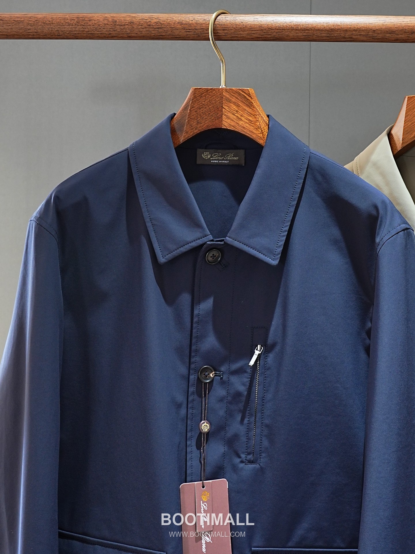 Loro Piana 2026 SS Nylon Spandex Jacket with Spread Collar 로로피아나 2026 SS 나일론 스판덱스 재킷 스프레드 칼라 10