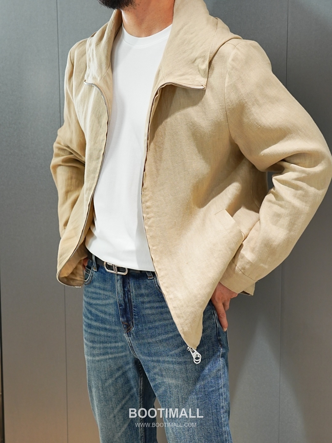 Loro Piana 2026 SS Linen Hooded Zip-Up Jacket 로로피아나 2026 SS 린넨 후드 집업 재킷 2