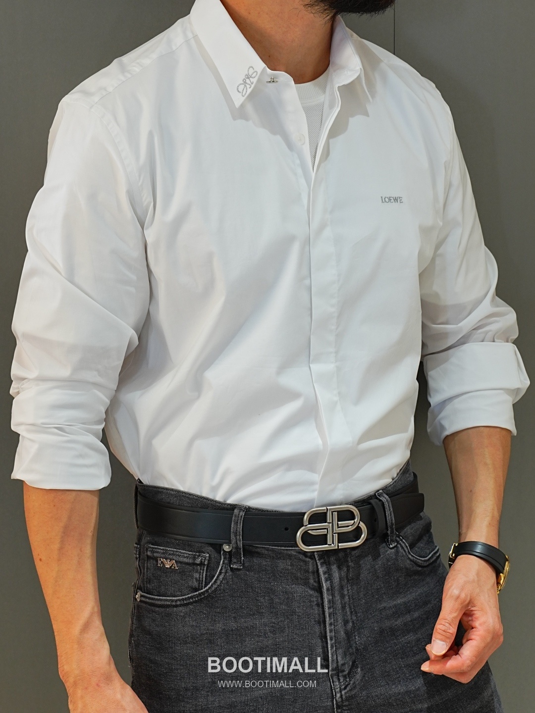 Armani 2026 SS Cotton Blend Denim Pants with Washed Finish 아르마니 2026 SS 코튼 혼방 데님 팬츠 워싱 가공 1