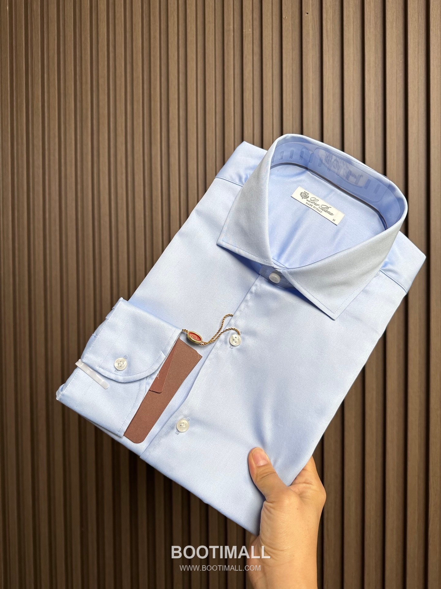 Loro Piana 2026 SS Cotton Blend Shirt with Draped Fabric 로로피아나 2026 SS 코튼 혼방 셔츠 드레이프 원단 1