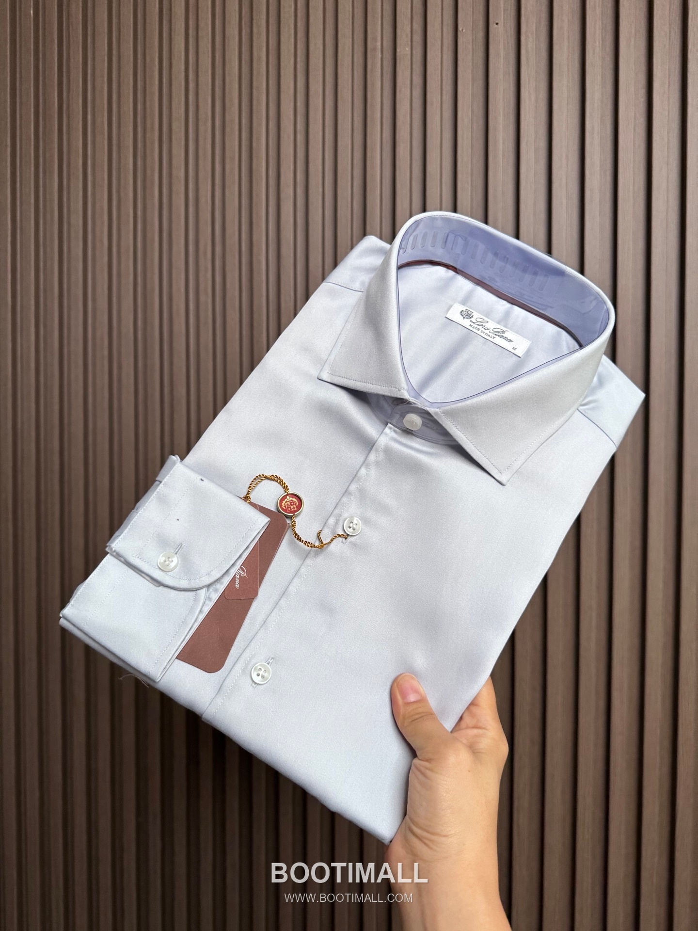 Loro Piana 2026 SS Cotton Blend Shirt with Draped Fabric 로로피아나 2026 SS 코튼 혼방 셔츠 드레이프 원단 1