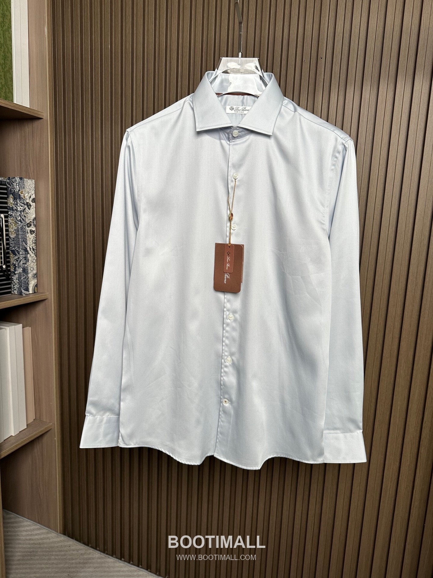 Loro Piana 2026 SS Cotton Blend Shirt with Draped Fabric 로로피아나 2026 SS 코튼 혼방 셔츠 드레이프 원단 2