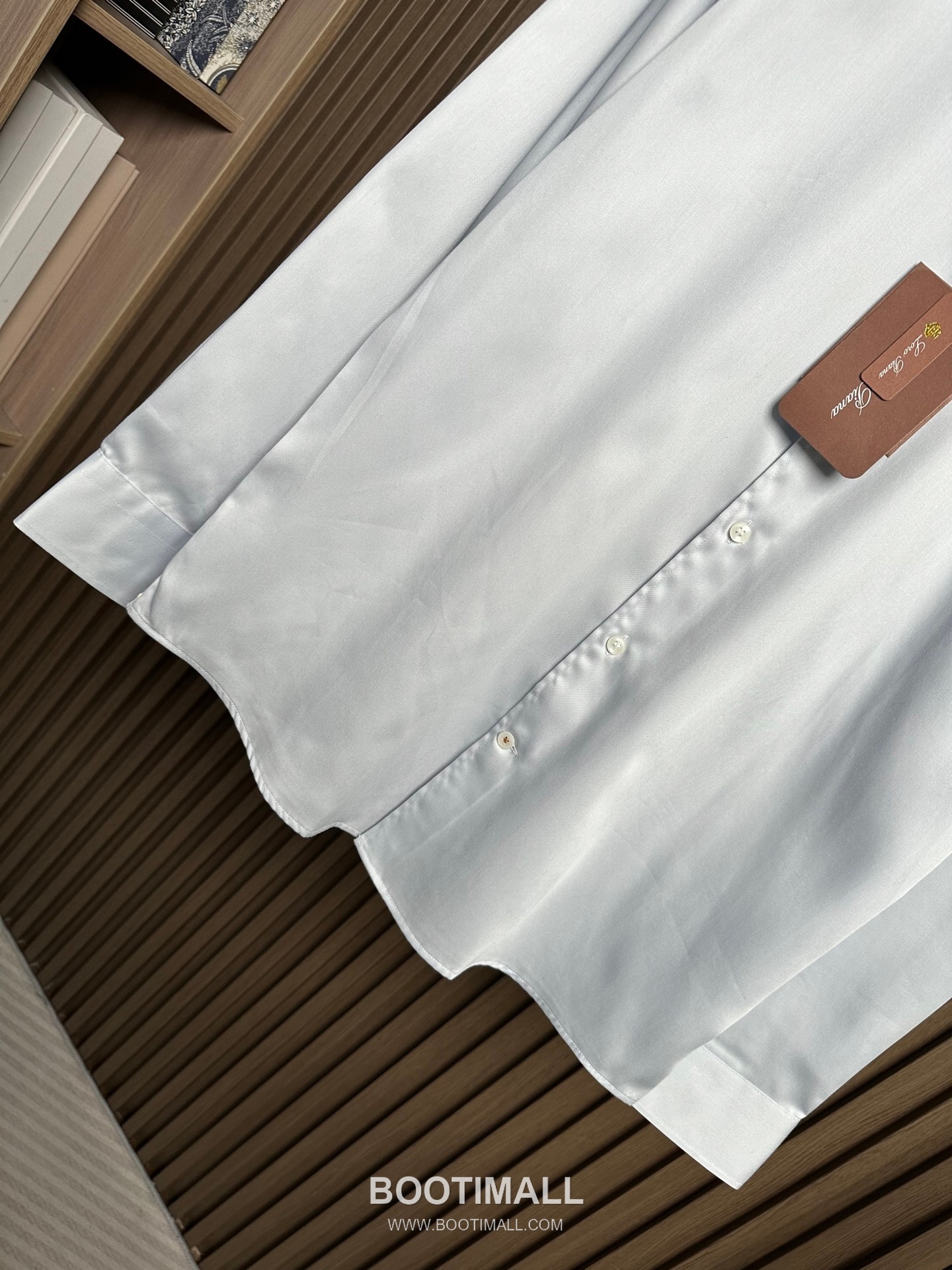 Loro Piana 2026 SS Cotton Blend Shirt with Draped Fabric 로로피아나 2026 SS 코튼 혼방 셔츠 드레이프 원단 6