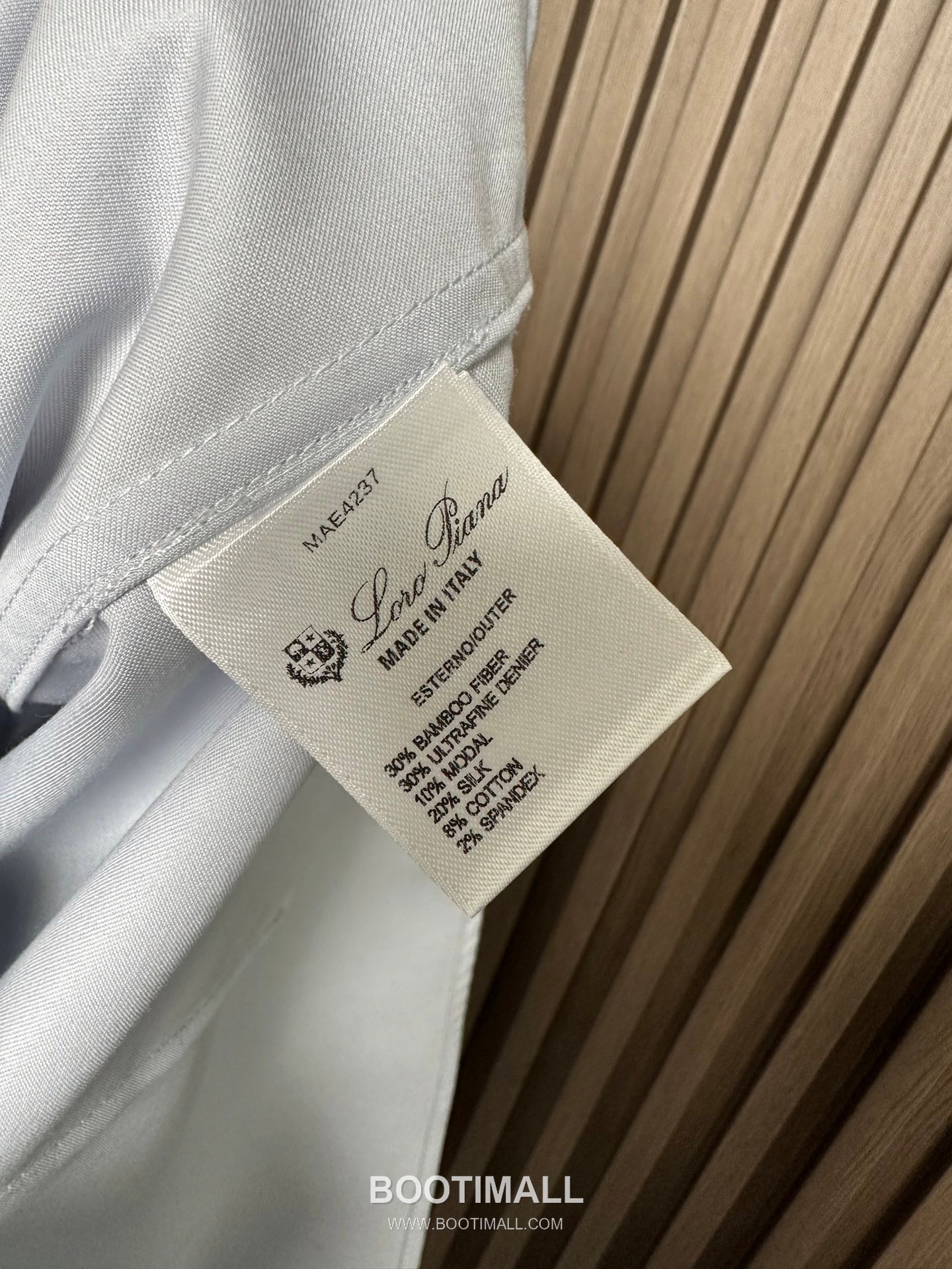 Loro Piana 2026 SS Cotton Blend Shirt with Draped Fabric 로로피아나 2026 SS 코튼 혼방 셔츠 드레이프 원단 8