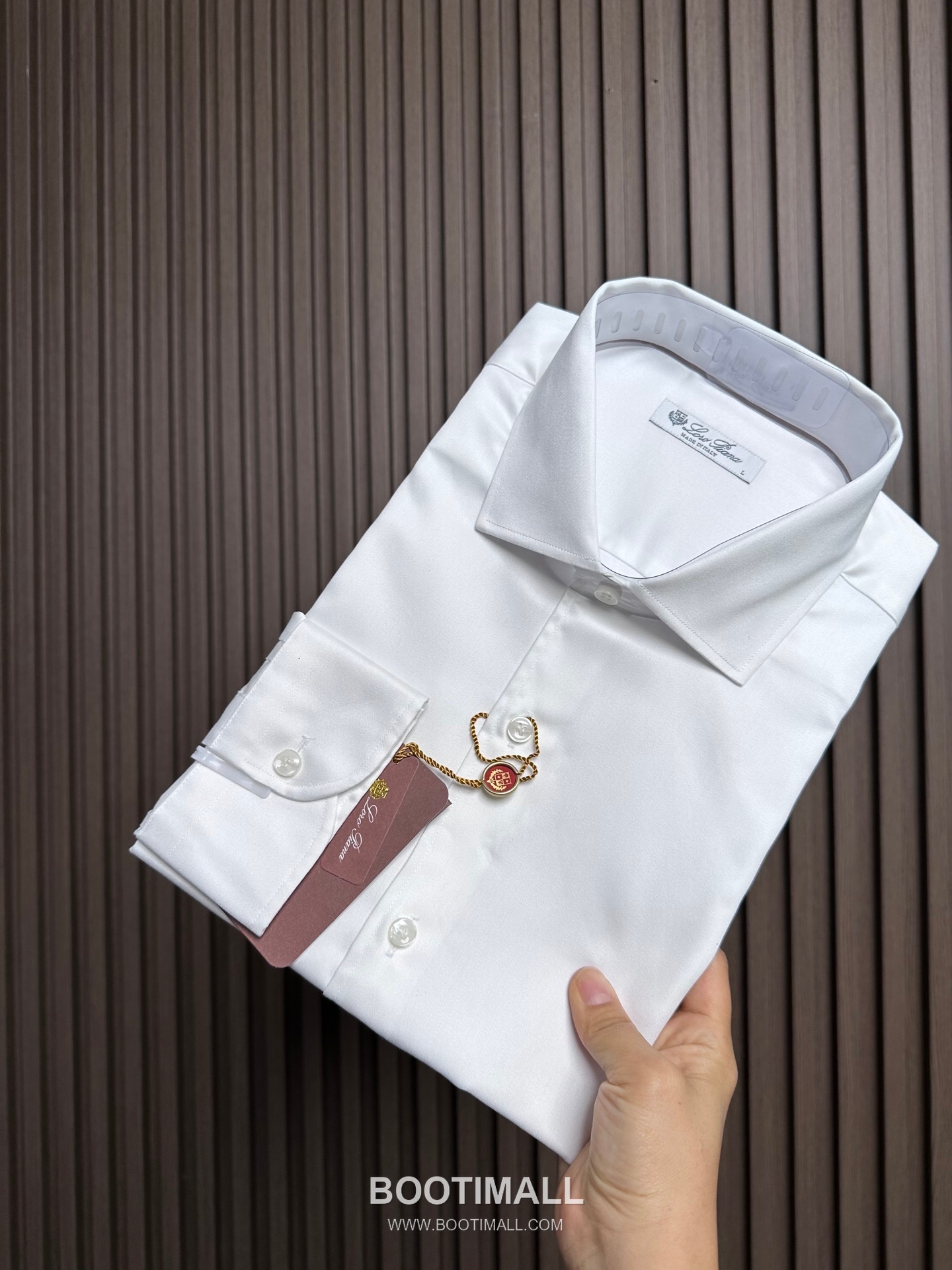 Loro Piana 2026 SS Cotton Blend Shirt with Draped Fabric 로로피아나 2026 SS 코튼 혼방 셔츠 드레이프 원단 1