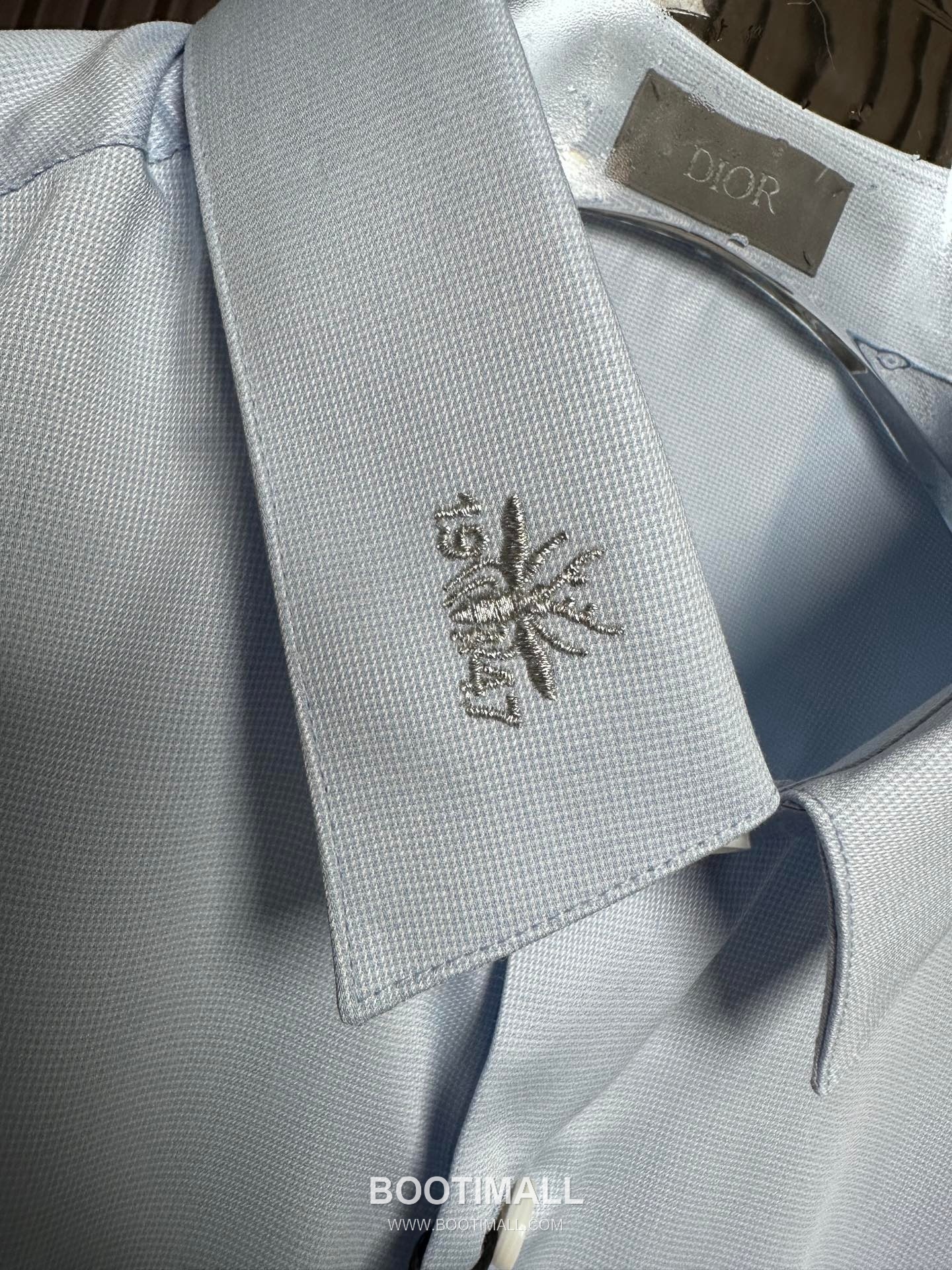 Dior 2026 SS Cotton Shirt with Bee Embroidered Logo 디올 2026 SS 코튼 셔츠 벌 자수 로고 7