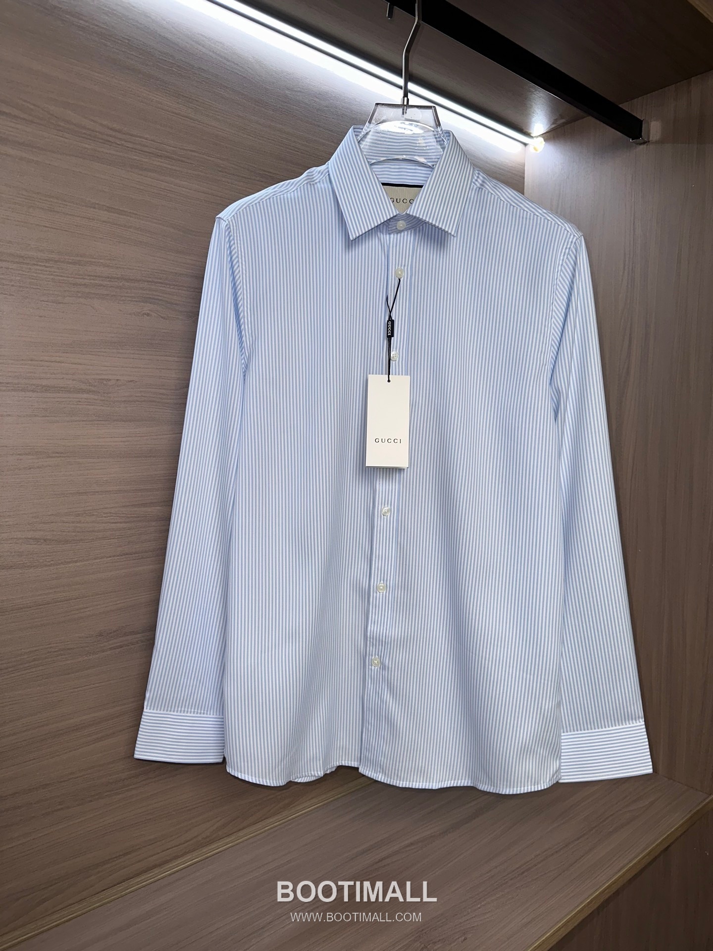 Gucci 2026 SS Cotton Stripe Shirt with Spread Collar 구찌 2026 SS 코튼 스트라이프 셔츠 스프레드 칼라 5