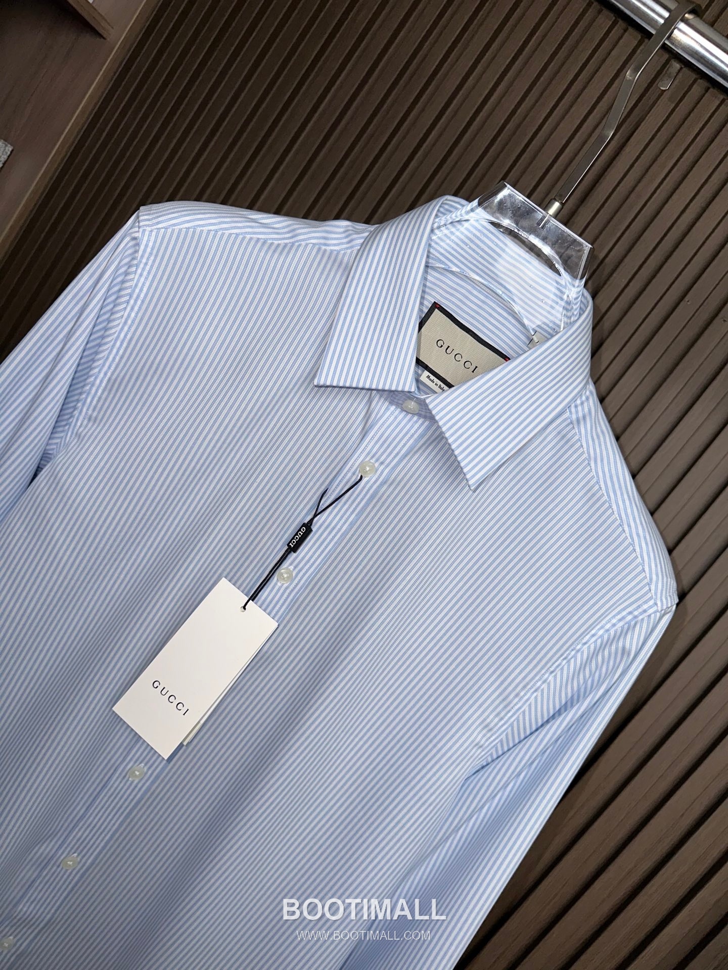 Gucci 2026 SS Cotton Stripe Shirt with Spread Collar 구찌 2026 SS 코튼 스트라이프 셔츠 스프레드 칼라 4