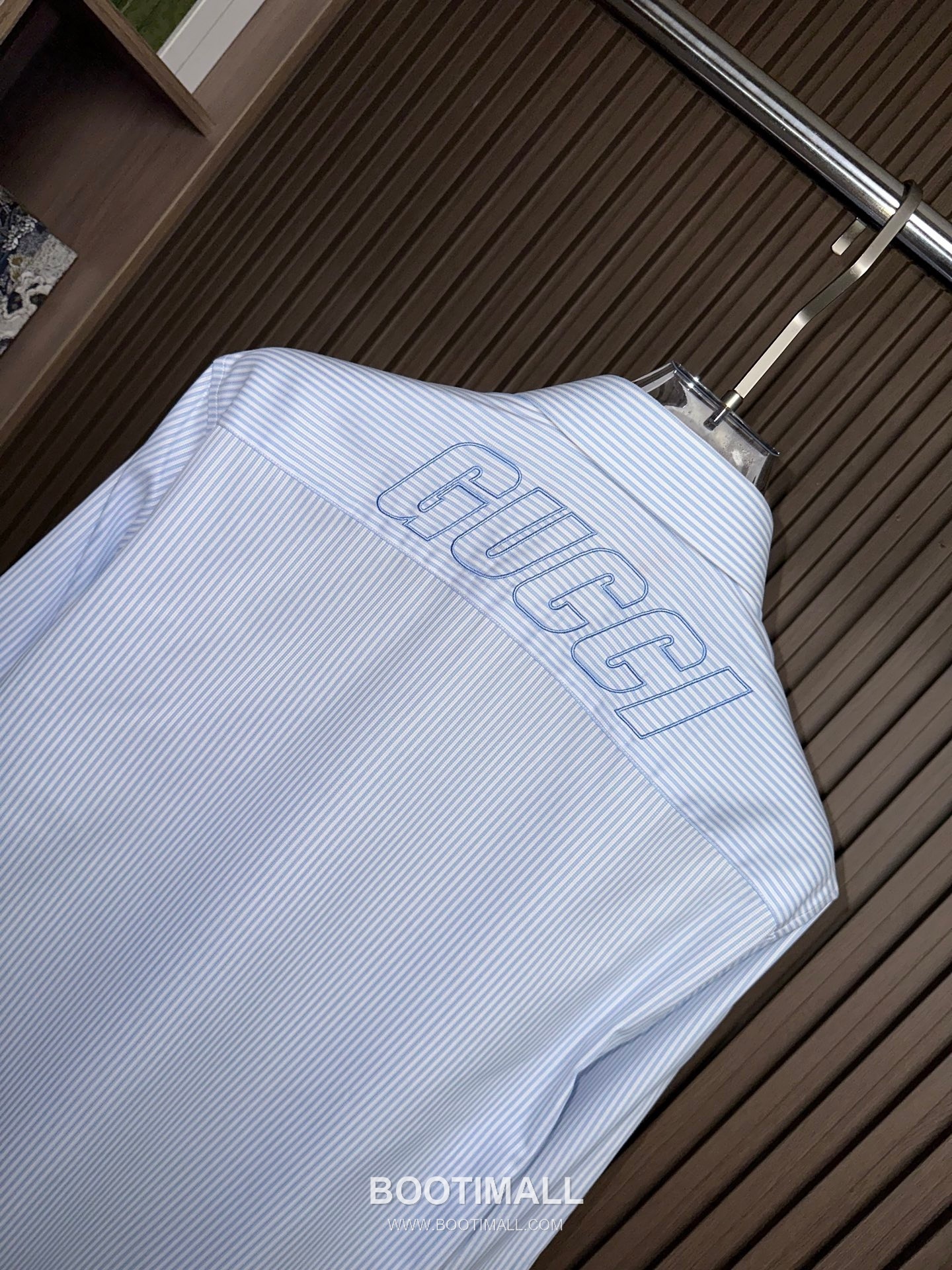 Gucci 2026 SS Cotton Stripe Shirt with Spread Collar 구찌 2026 SS 코튼 스트라이프 셔츠 스프레드 칼라 5