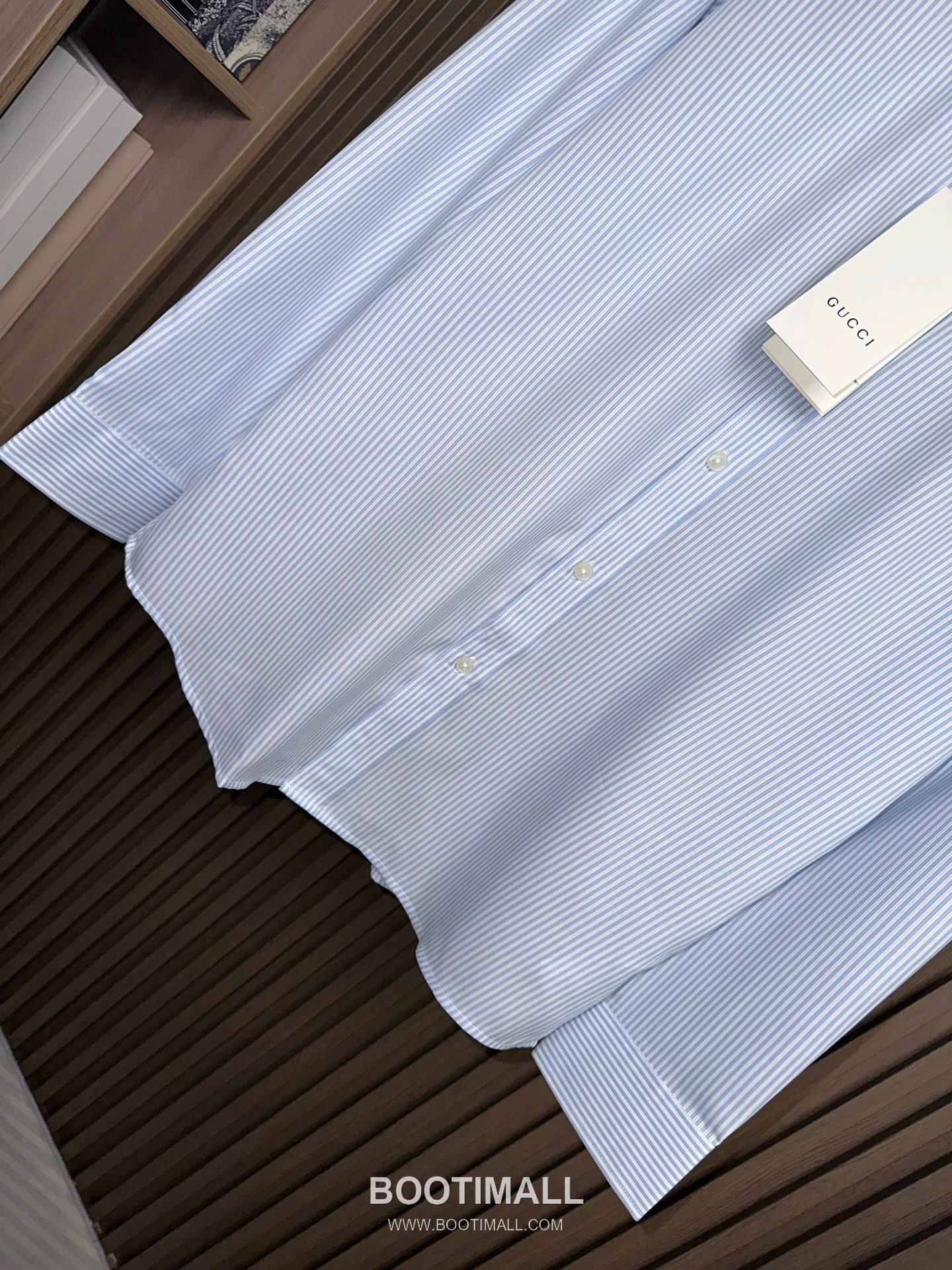 Gucci 2026 SS Cotton Stripe Shirt with Spread Collar 구찌 2026 SS 코튼 스트라이프 셔츠 스프레드 칼라 6