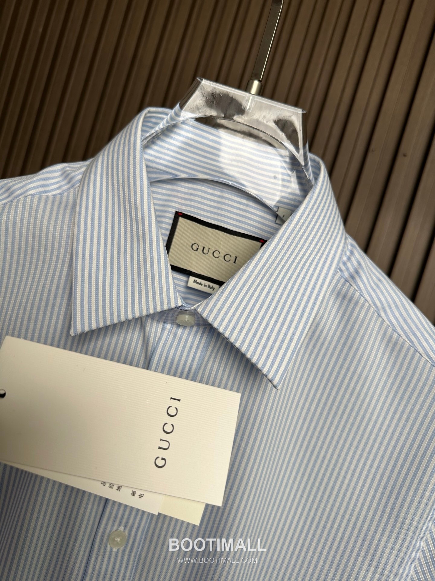 Gucci 2026 SS Cotton Stripe Shirt with Spread Collar 구찌 2026 SS 코튼 스트라이프 셔츠 스프레드 칼라 9