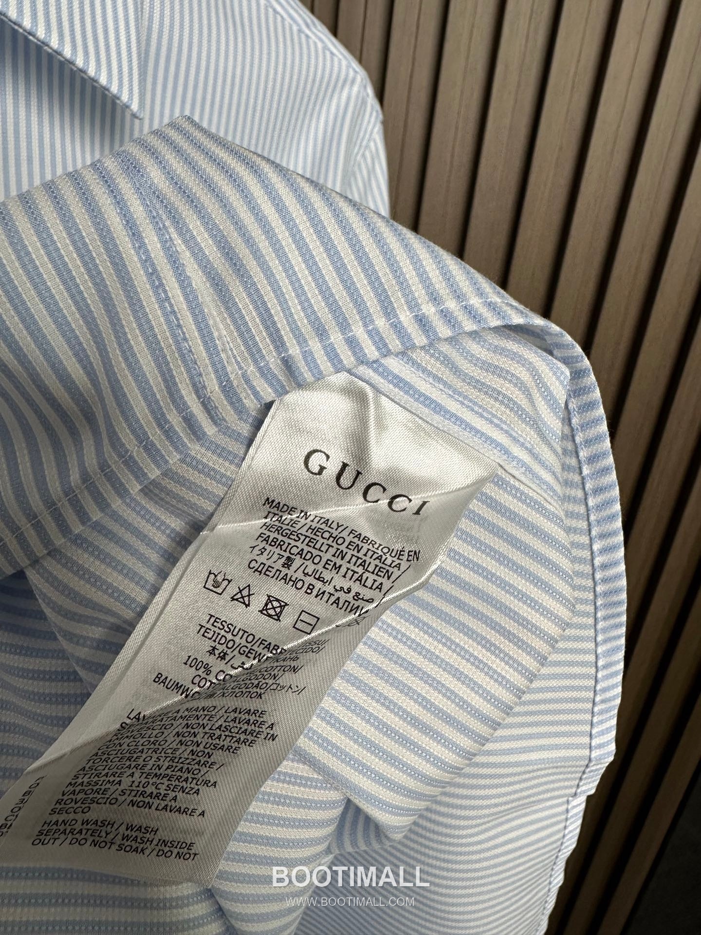 Gucci 2026 SS Cotton Stripe Shirt with Spread Collar 구찌 2026 SS 코튼 스트라이프 셔츠 스프레드 칼라 11