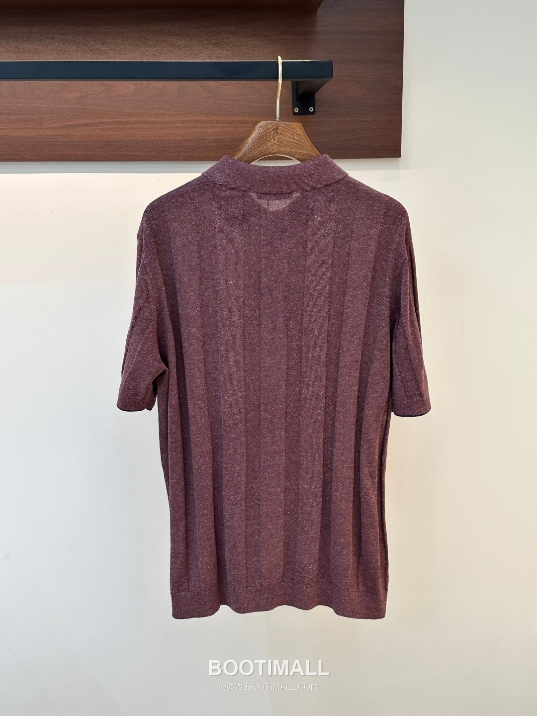 Loro Piana 2026 SS Linen Lyocell Acrylic Knit Polo Shirt with Spread Collar 로로피아나 2026 SS 린넨 라이오셀 아크릴 니트 폴로 셔츠 스프레드 칼라 4