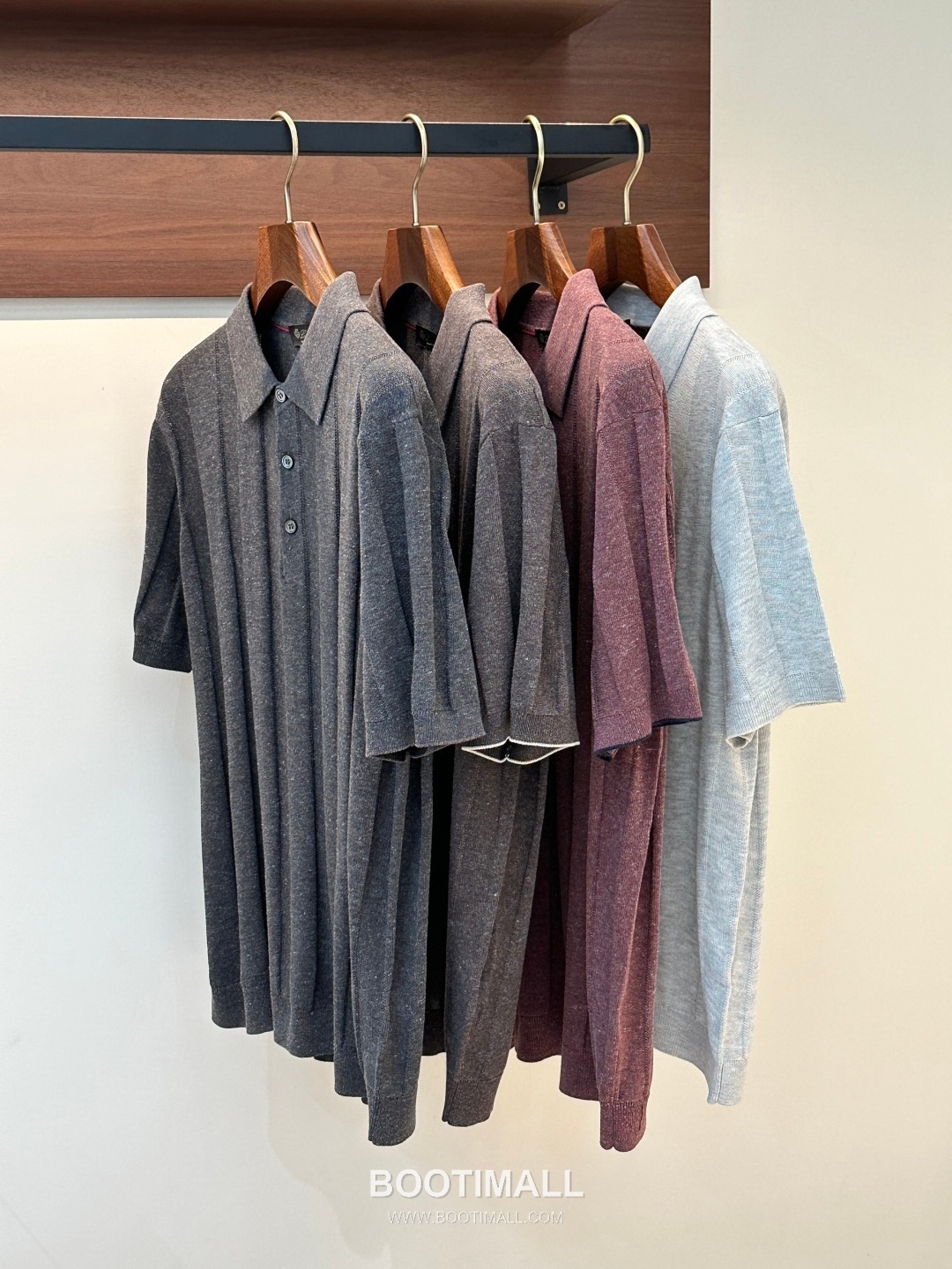 Loro Piana 2026 SS Linen Lyocell Acrylic Knit Polo Shirt with Spread Collar 로로피아나 2026 SS 린넨 라이오셀 아크릴 니트 폴로 셔츠 스프레드 칼라 5