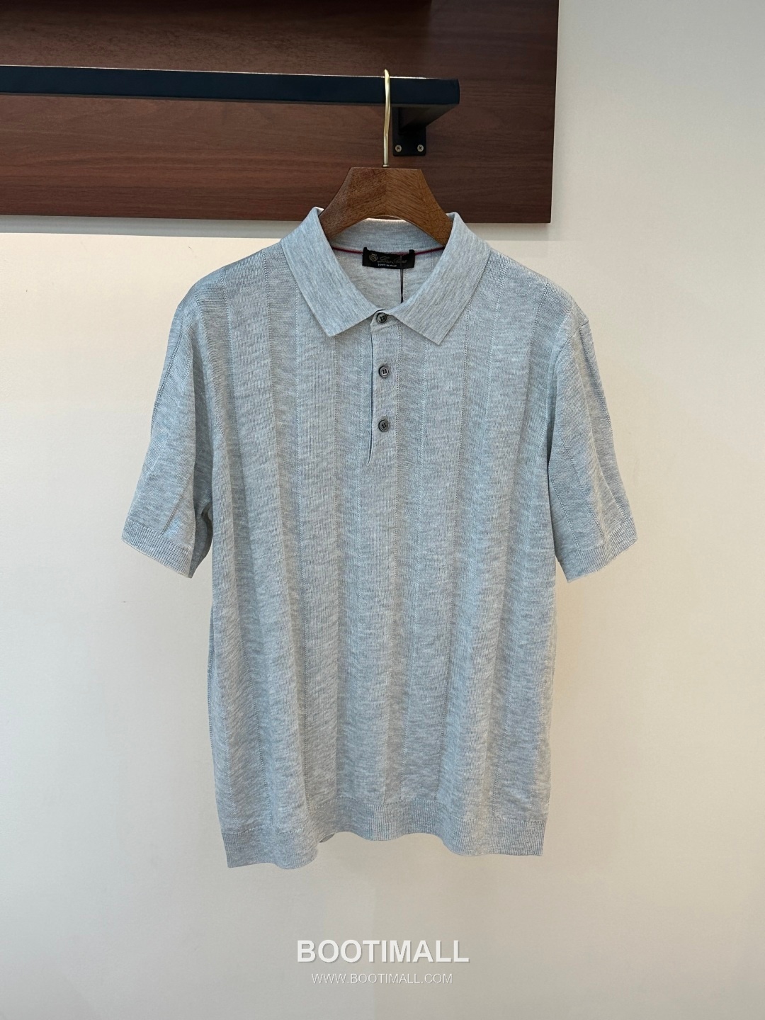 Loro Piana 2026 SS Linen Lyocell Acrylic Knit Polo Shirt with Spread Collar 로로피아나 2026 SS 린넨 라이오셀 아크릴 니트 폴로 셔츠 스프레드 칼라 1
