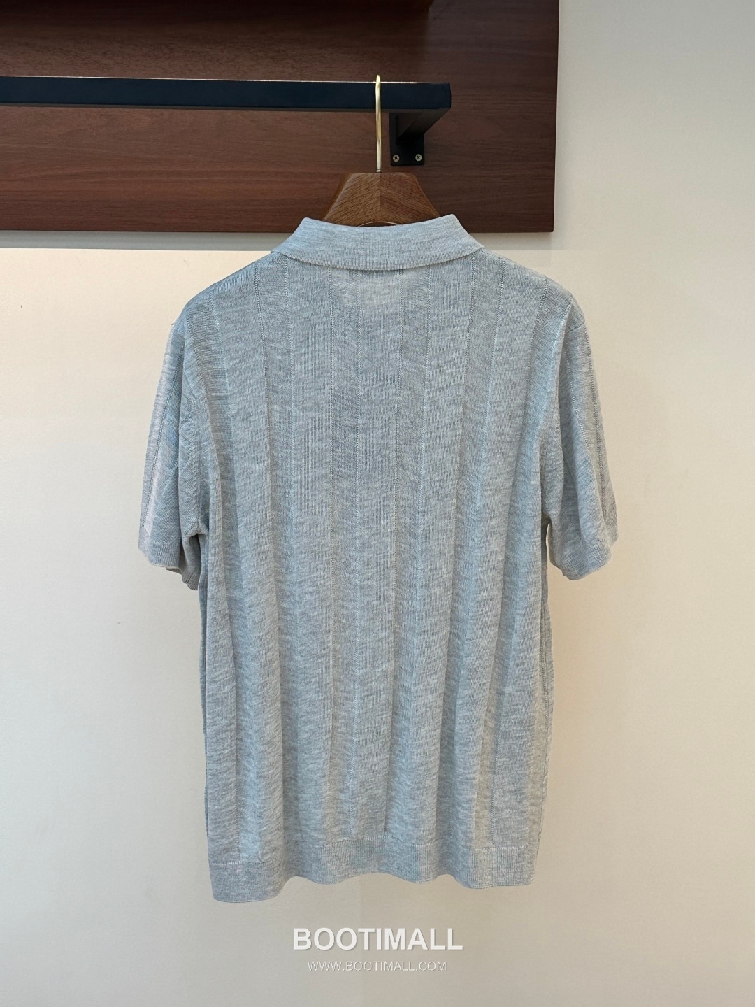 Loro Piana 2026 SS Linen Lyocell Acrylic Knit Polo Shirt with Spread Collar 로로피아나 2026 SS 린넨 라이오셀 아크릴 니트 폴로 셔츠 스프레드 칼라 4