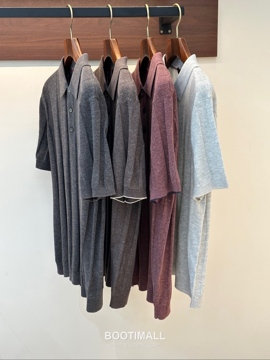 Loro Piana 2026 SS Linen Lyocell Acrylic Knit Polo Shirt with Spread Collar 로로피아나 2026 SS 린넨 라이오셀 아크릴 니트 폴로 셔츠 스프레드 칼라 5