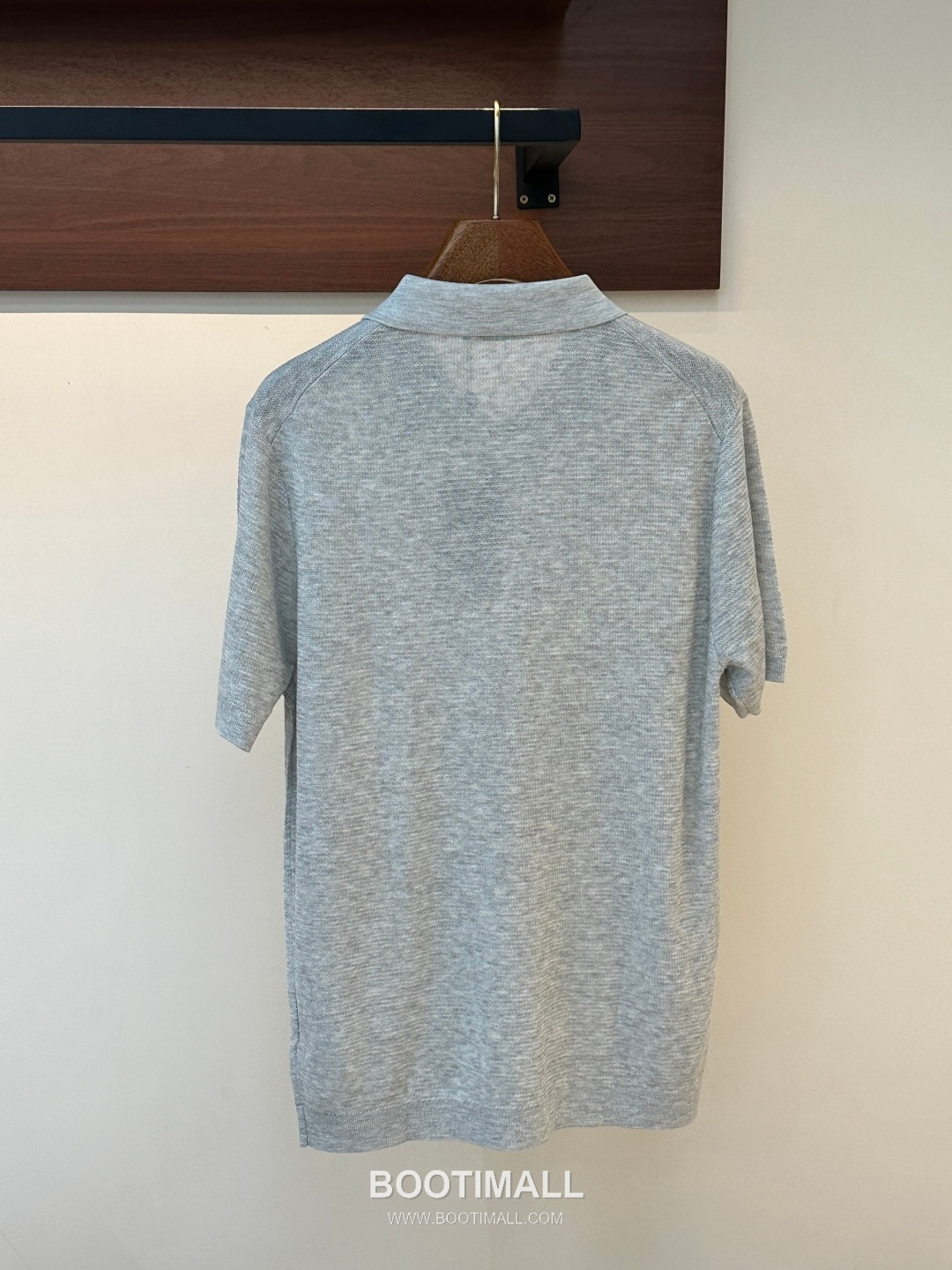 Loro Piana 2026 SS Linen Lyocell Acrylic Knit Polo Shirt with Spread Collar 로로피아나 2026 SS 린넨 라이오셀 아크릴 니트 폴로 셔츠 스프레드 칼라 4