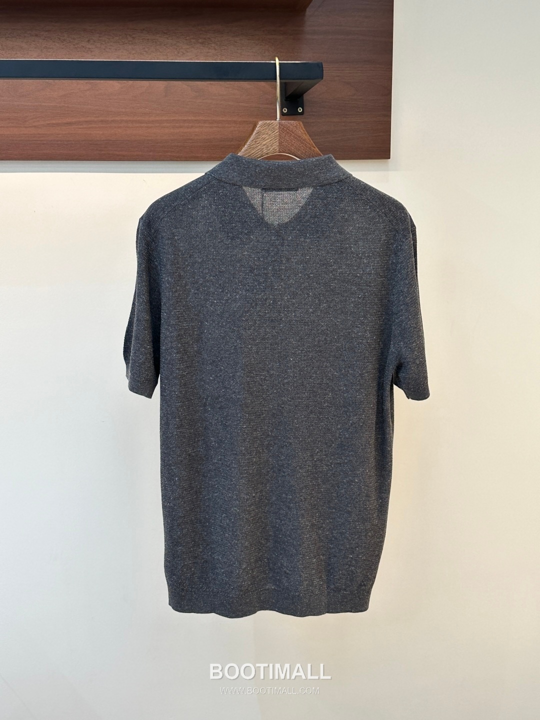 Loro Piana 2026 SS Linen Lyocell Acrylic Knit Polo Shirt with Spread Collar 로로피아나 2026 SS 린넨 라이오셀 아크릴 니트 폴로 셔츠 스프레드 칼라 4