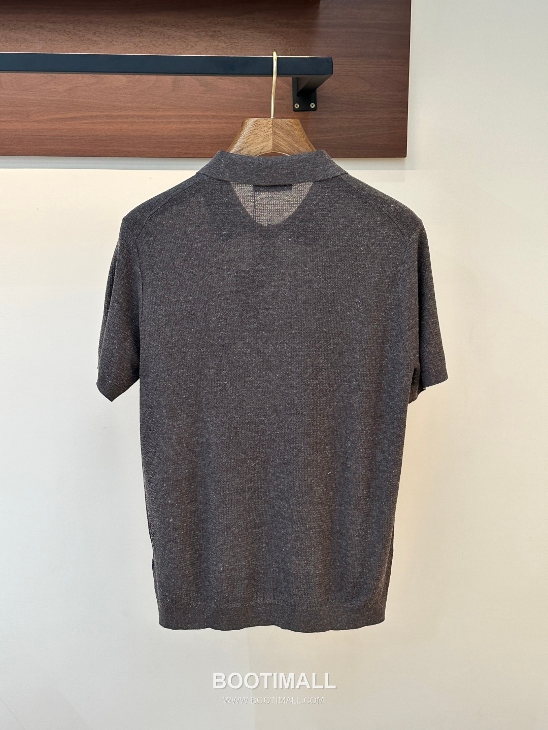 Loro Piana 2026 SS Linen Lyocell Acrylic Knit Polo Shirt with Spread Collar 로로피아나 2026 SS 린넨 라이오셀 아크릴 니트 폴로 셔츠 스프레드 칼라 4