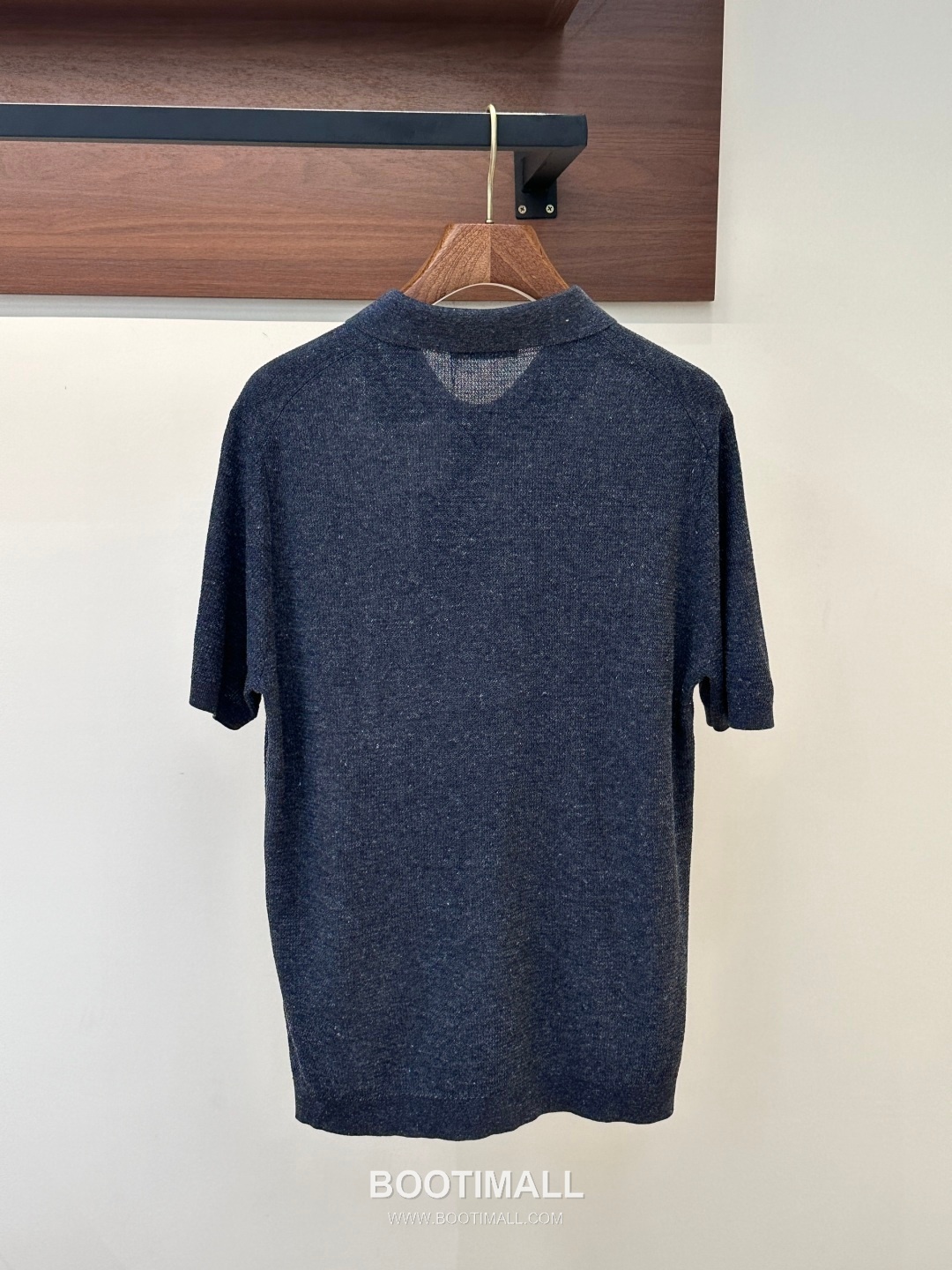 Loro Piana 2026 SS Linen Lyocell Acrylic Knit Polo Shirt with Spread Collar 로로피아나 2026 SS 린넨 라이오셀 아크릴 니트 폴로 셔츠 스프레드 칼라 4