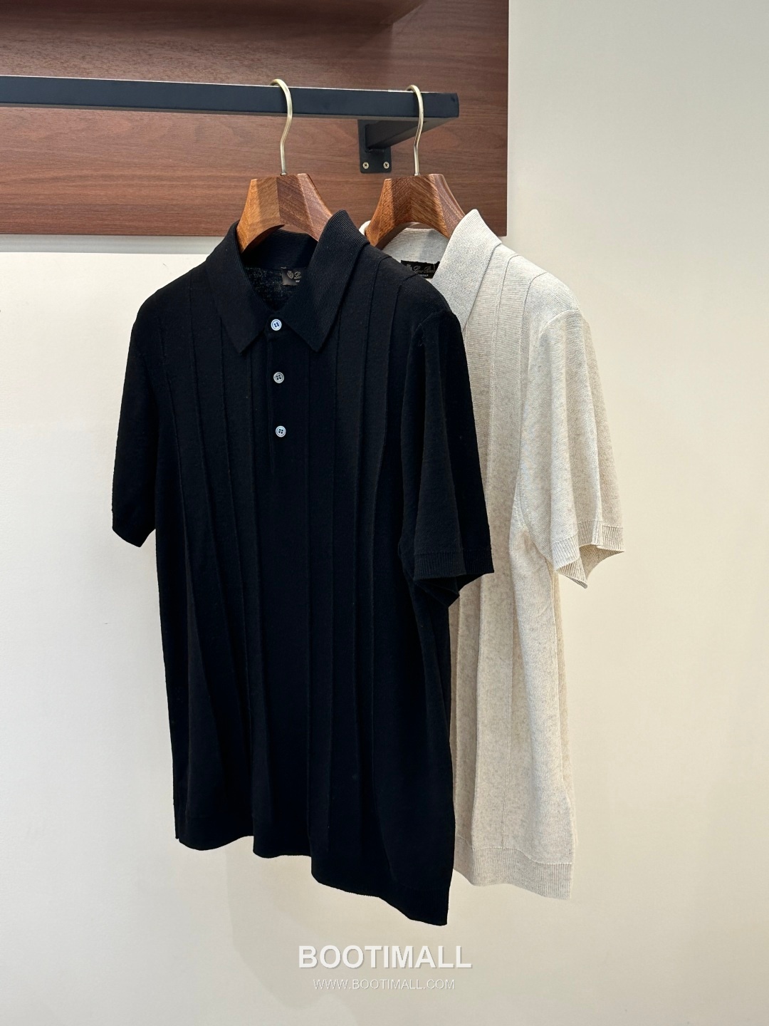 Loro Piana 2026 SS Linen Lyocell Acrylic Knit Polo Shirt with Spread Collar 로로피아나 2026 SS 린넨 라이오셀 아크릴 니트 폴로 셔츠 스프레드 칼라 5