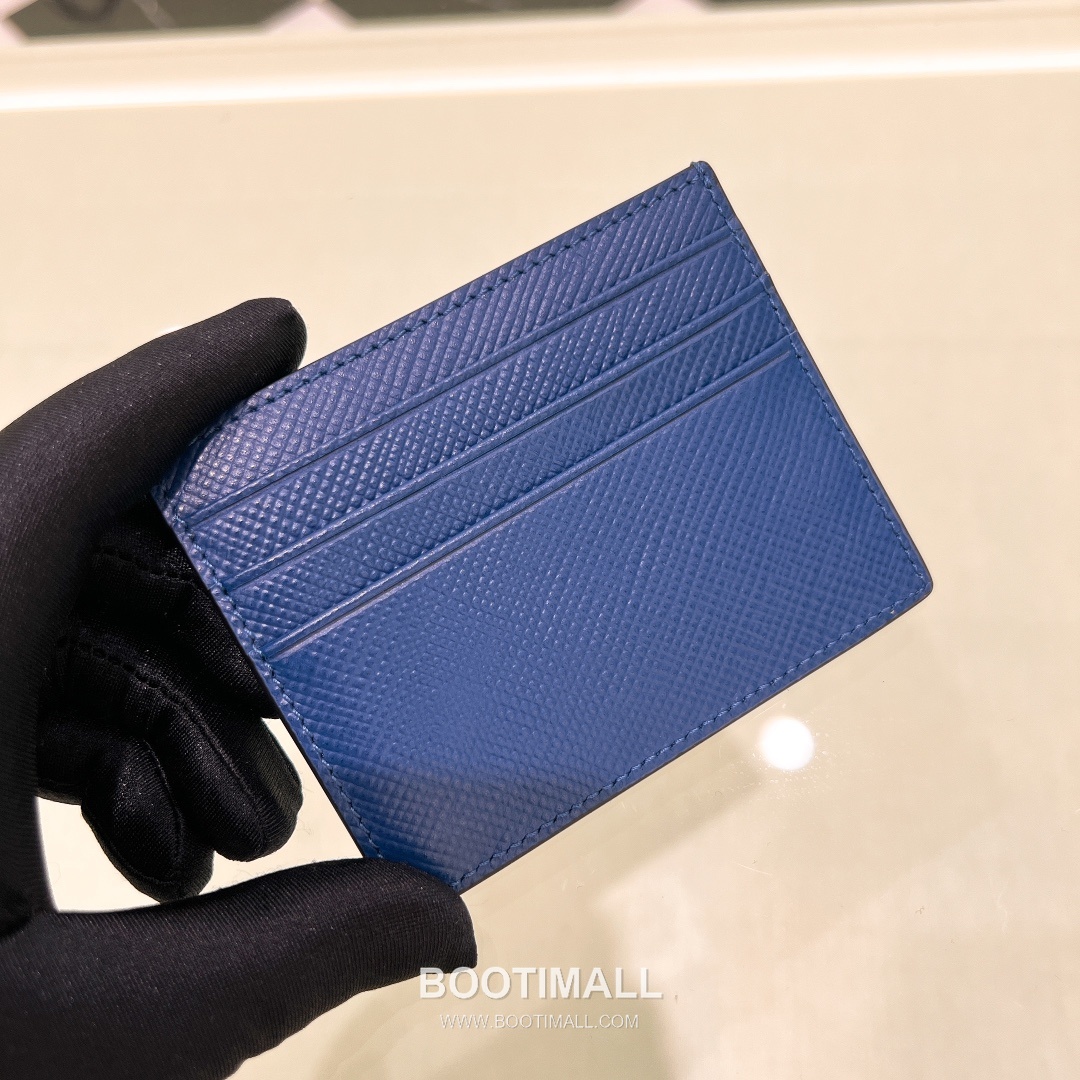 Prada Saffiano Leather Card Holder Wallet with Triangle Logo Detail 프라다 사피아노 레더 트라이앵글 로고 카드홀더 지갑 P398766015 10cm 7