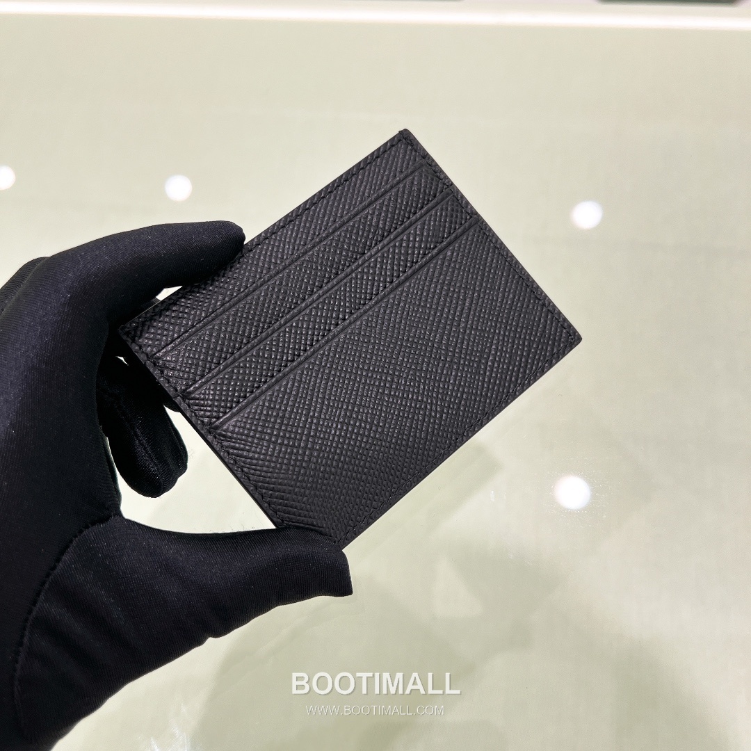 Prada Saffiano Leather Card Holder Wallet with Triangle Logo Detail 프라다 사피아노 레더 트라이앵글 로고 카드홀더 지갑 P398766015 10cm 6