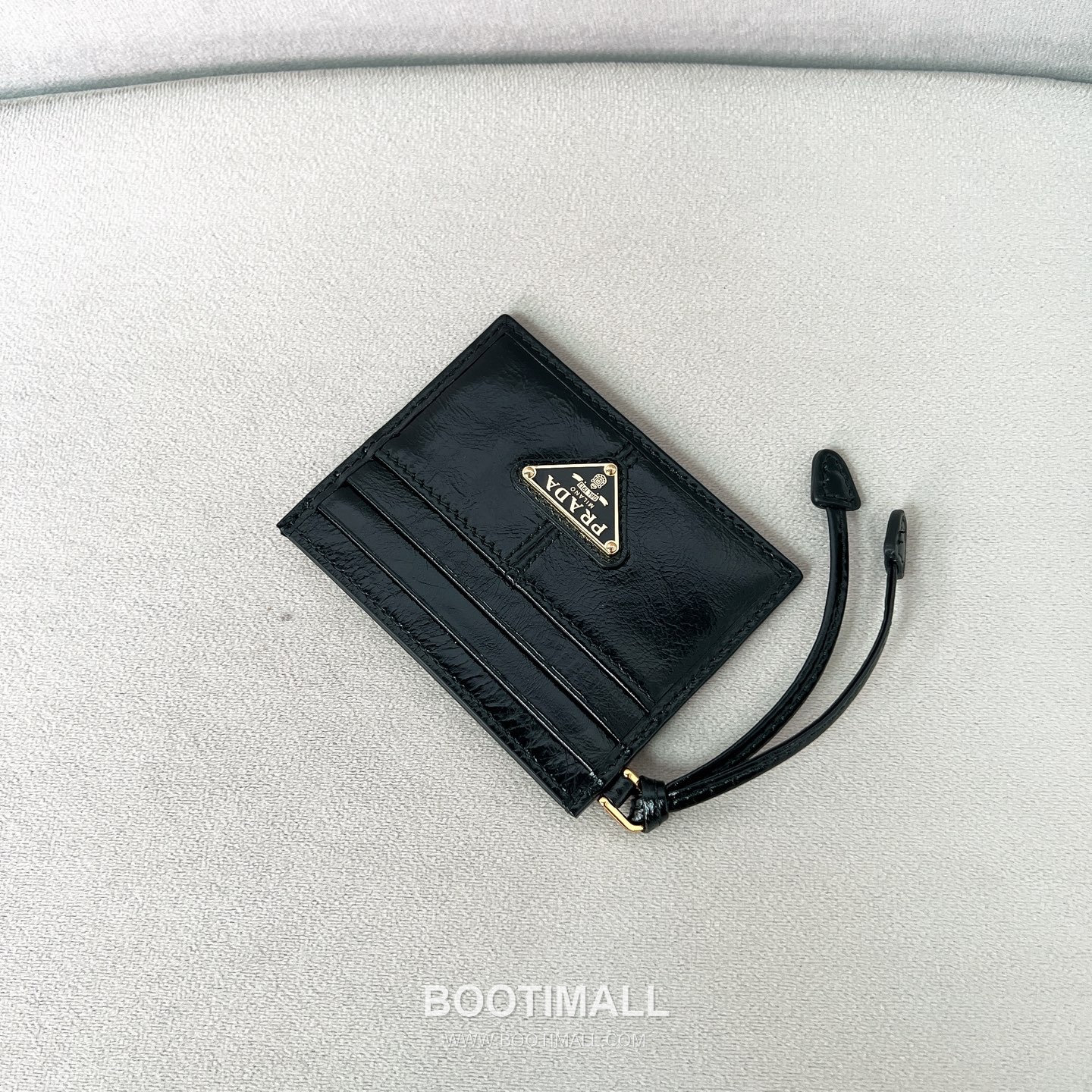 Prada Oil Wax Leather Card Holder Wallet with Triangle Logo Detail 프라다 오일왁스 레더 트라이앵글 로고 카드홀더 지갑 P398766022 10cm 6