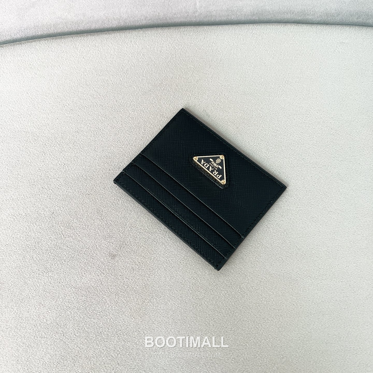 Prada Cross Grain Calfskin Leather Card Holder Wallet with Triangle Logo Detail 프라다 크로스그레인 카프스킨 레더 트라이앵글 로고 카드홀더 지갑 P398766022 10cm 6