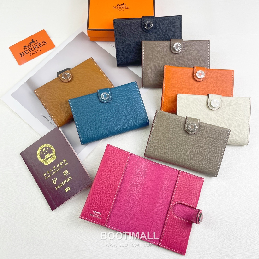 Hermes Evercolor Calfskin Leather Passport Holder Wallet with Snap Closure Detail 에르메스 에버컬러 카프스킨 레더 스냅 클로저 여권지갑 518 13.5cm 9