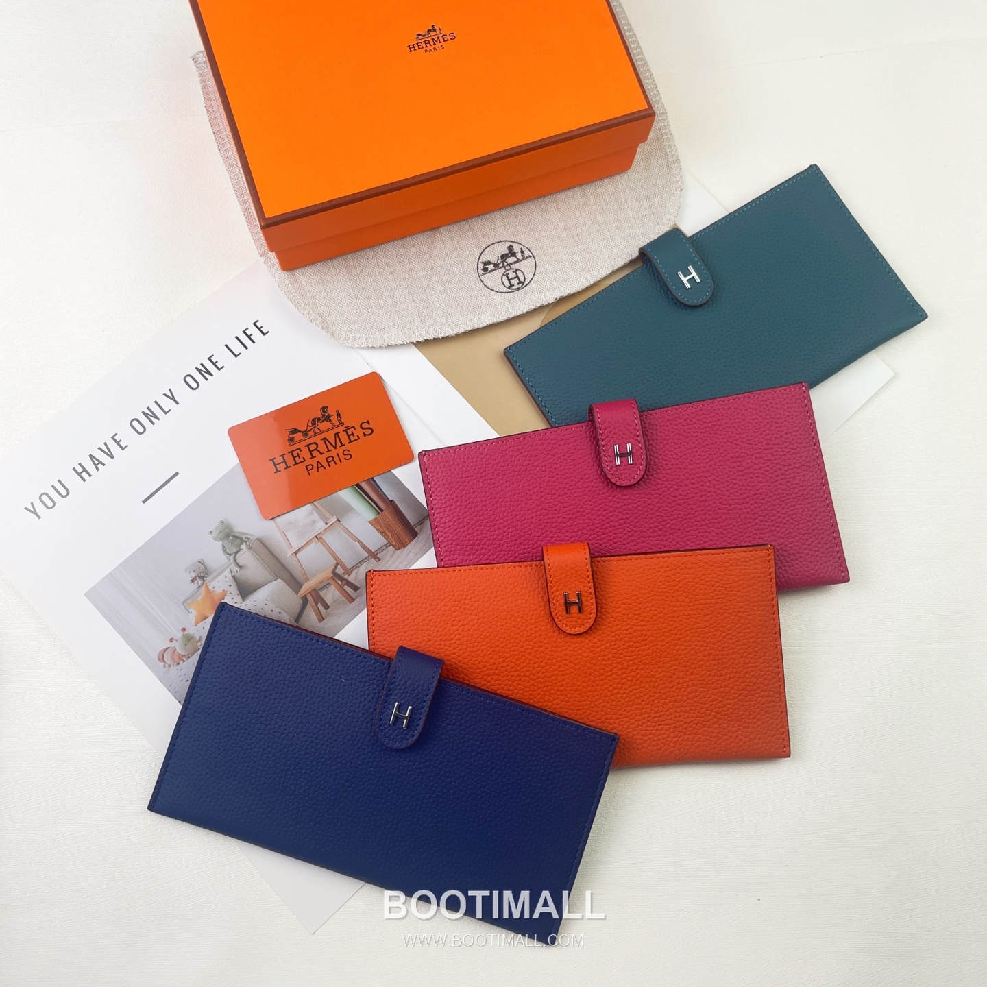 Hermes Barenia Calfskin Leather Long Wallet with Zip Pocket Snap Closure Detail 에르메스 바레니아 카프스킨 레더 지퍼 포켓 스냅 클로저 장지갑 317 21cm 6