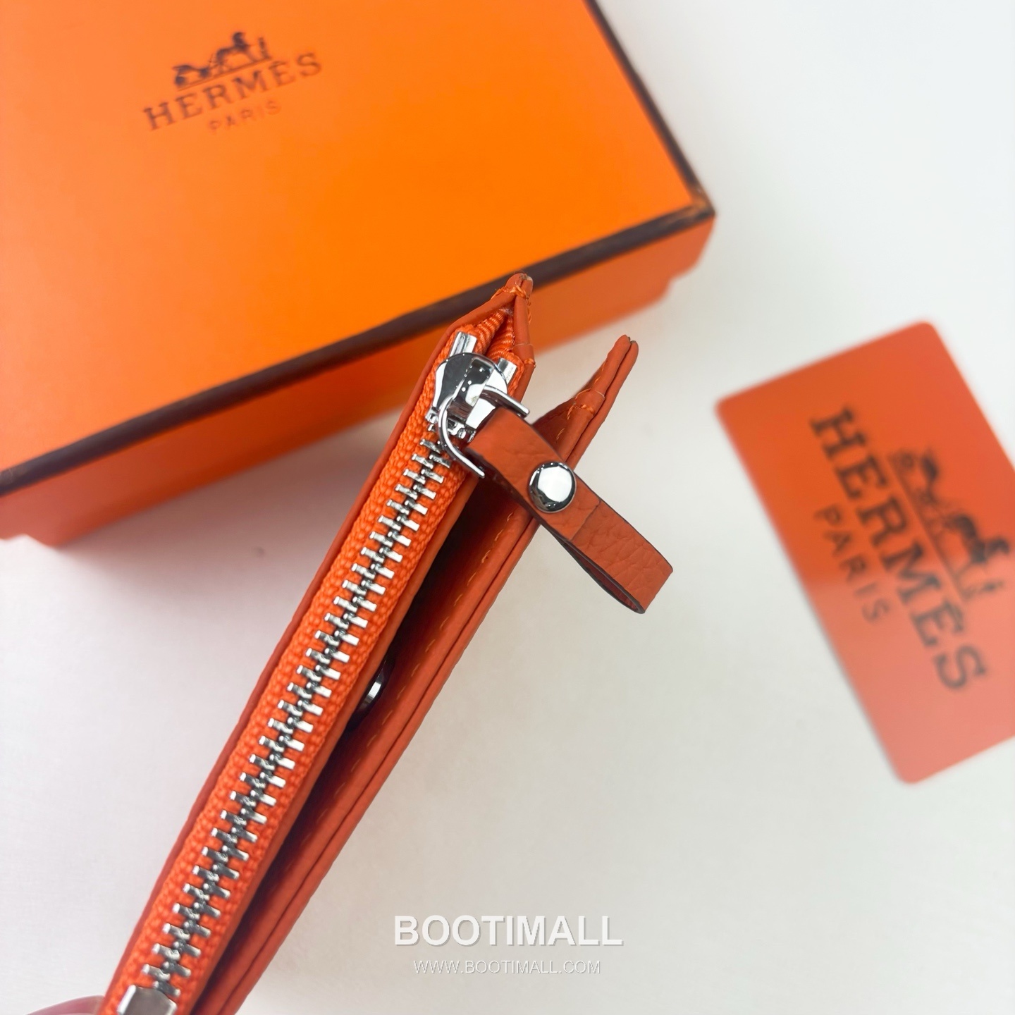 Hermes Barenia Calfskin Leather Compact Wallet with Perforated Detail Zip Coin Pocket 에르메스 바레니아 카프스킨 레더 펀칭 디테일 지퍼 코인포켓 반지갑 6357 10.5cm 4