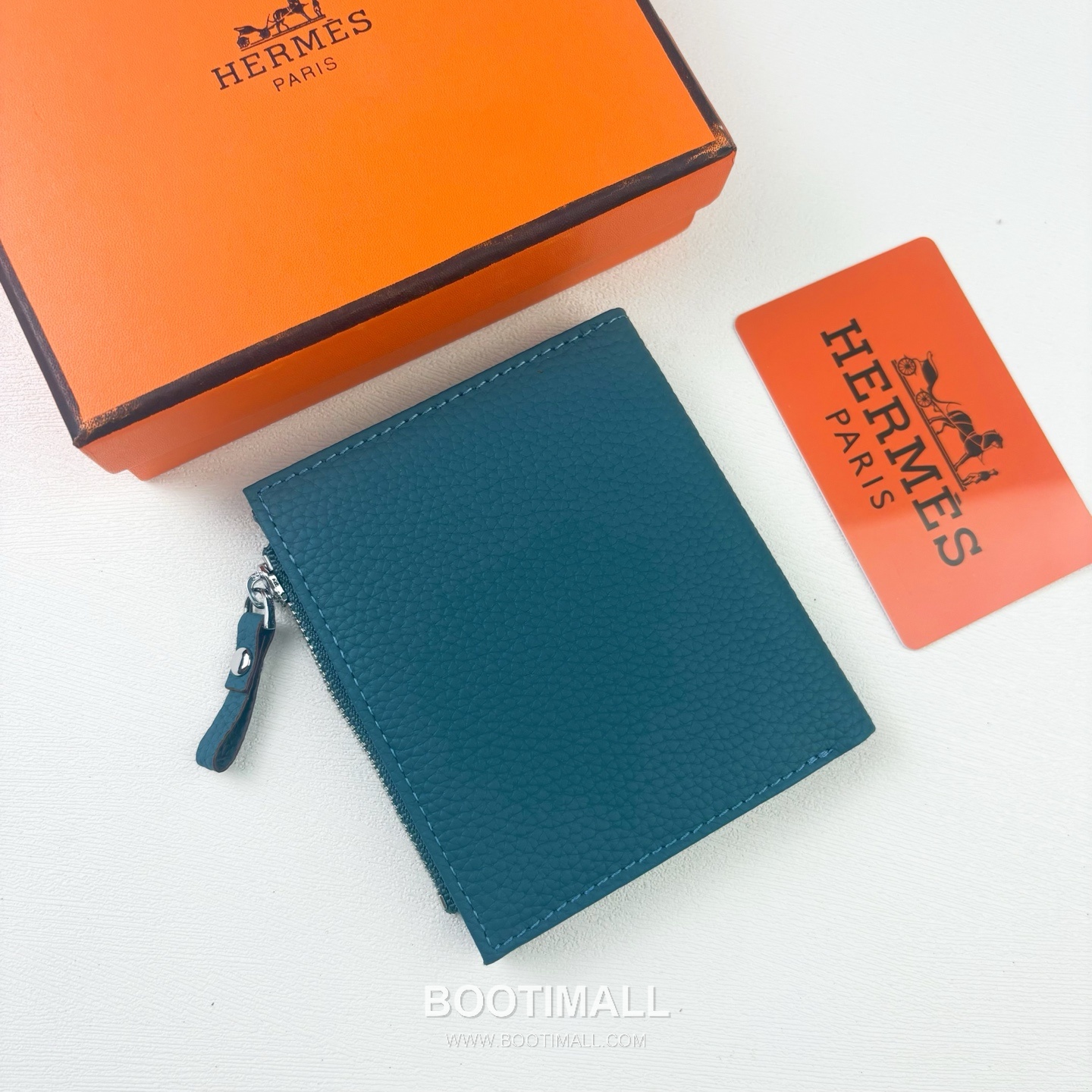 Hermes Barenia Calfskin Leather Compact Wallet with Perforated Detail Zip Coin Pocket 에르메스 바레니아 카프스킨 레더 펀칭 디테일 지퍼 코인포켓 반지갑 6357 10.5cm 4