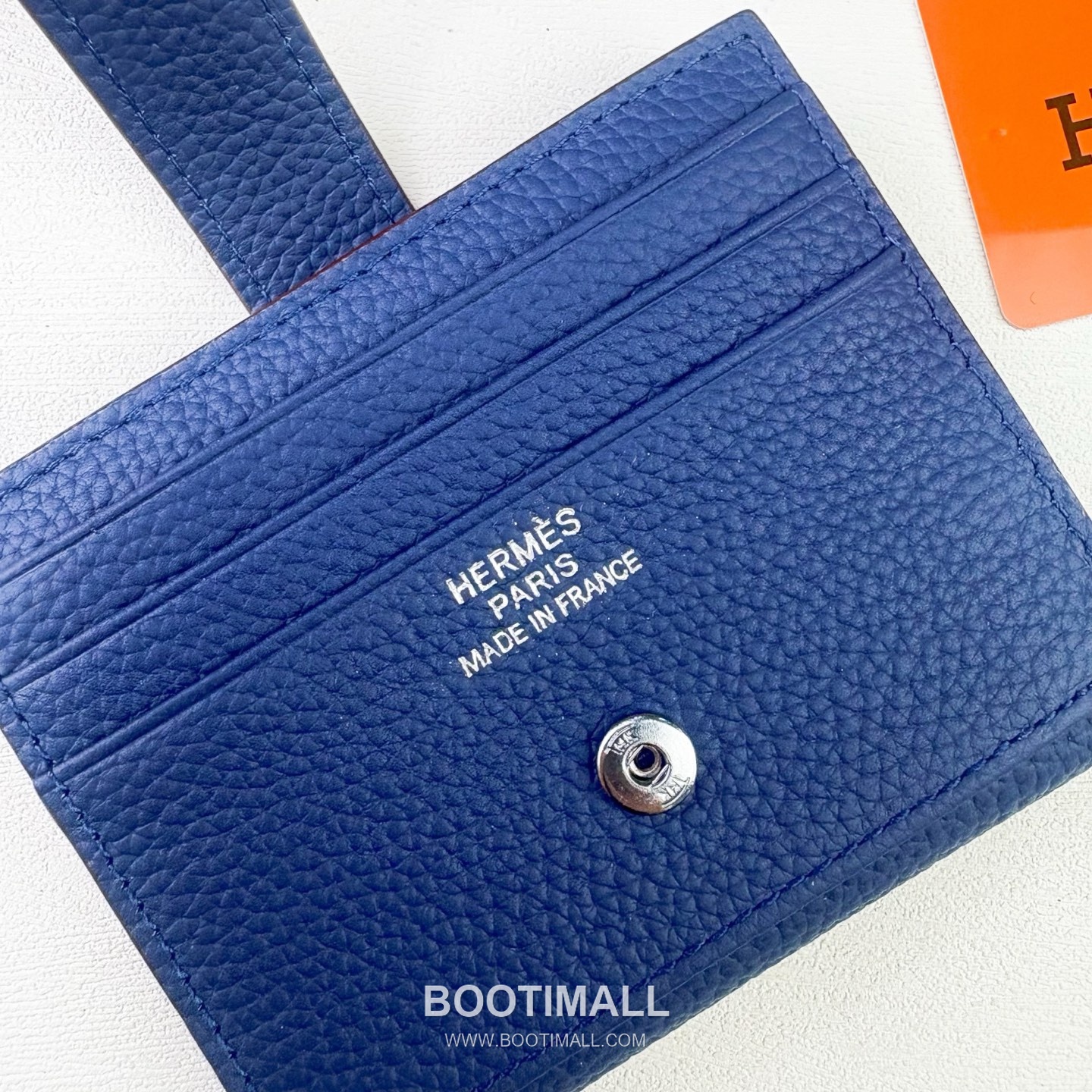 Hermes Togo Calfskin Leather Compact Wallet with Palladium Lock Detail 에르메스 토고 카프스킨 레더 팔라듐 락 디테일 반지갑 499 10.5cm 4