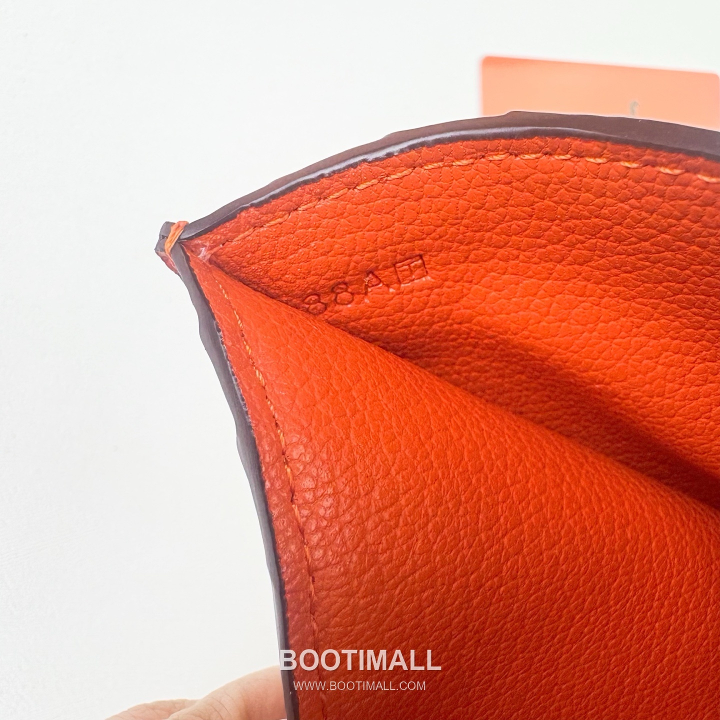 Hermes Togo Calfskin Leather Compact Wallet with Button Closure Detail 에르메스 토고 카프스킨 레더 버튼 클로저 반지갑 498 10.5cm 7
