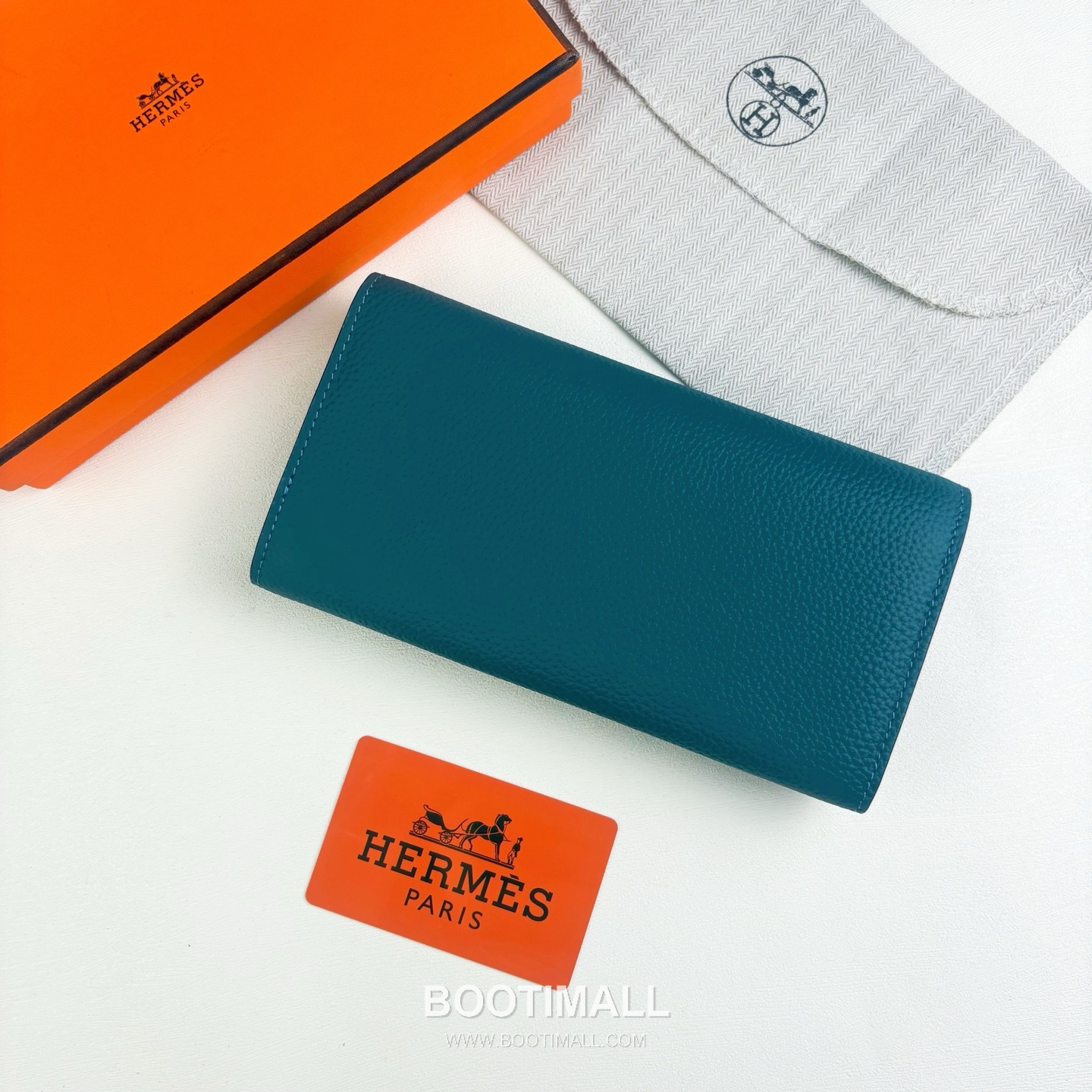 Hermes Togo Calfskin Leather Long Wallet with Zip Pocket Snap Closure Detail 에르메스 토고 카프스킨 레더 지퍼 포켓 스냅 클로저 장지갑 614 19cm 2